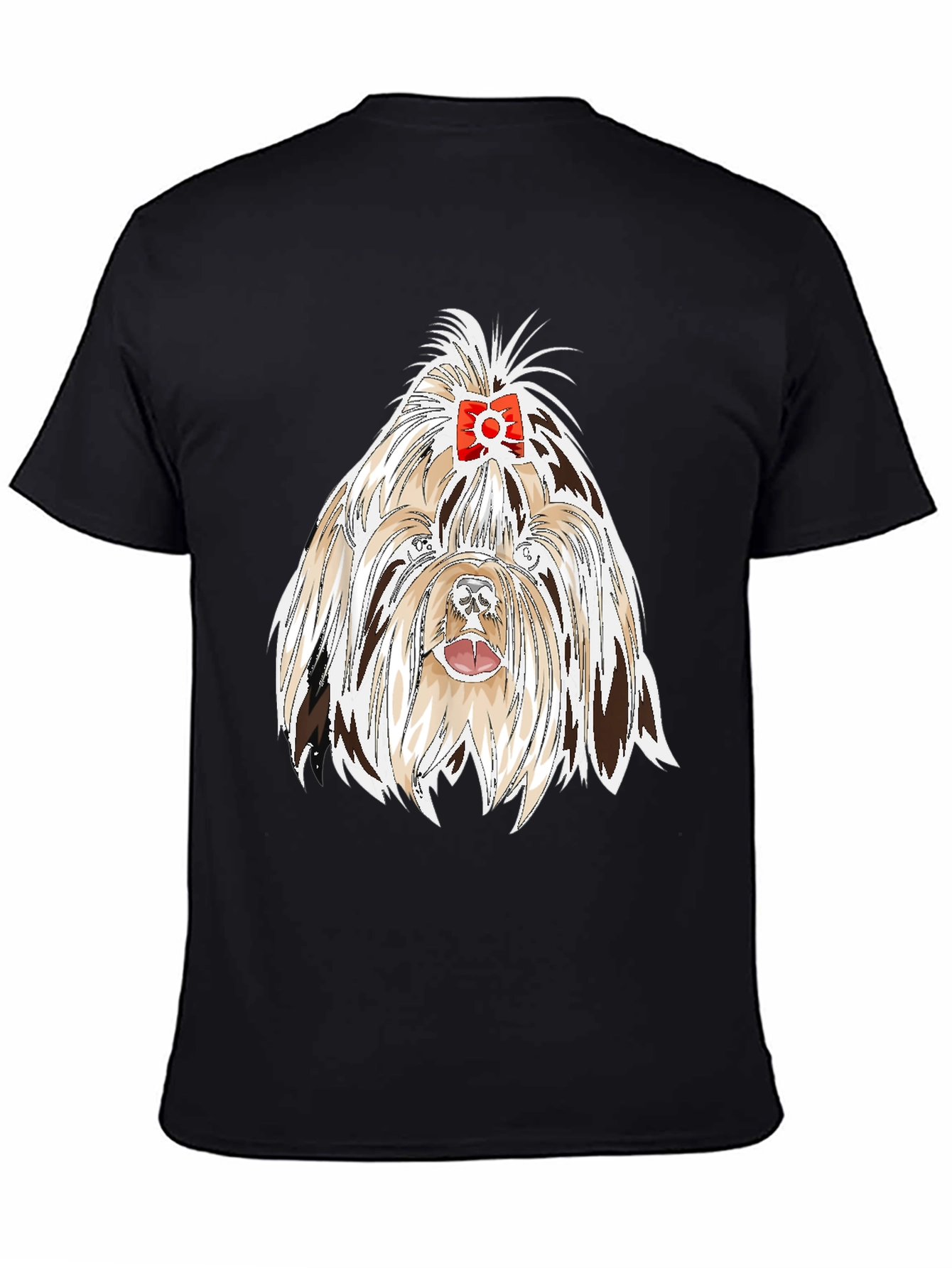 Black Dog Lover T-Shirt - Cute Shih Tzu Graphic Tee view 4