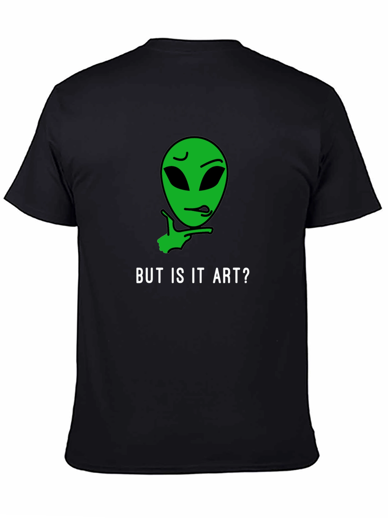 Black But Is It Art? Alien Graphic Tee - Black view 4