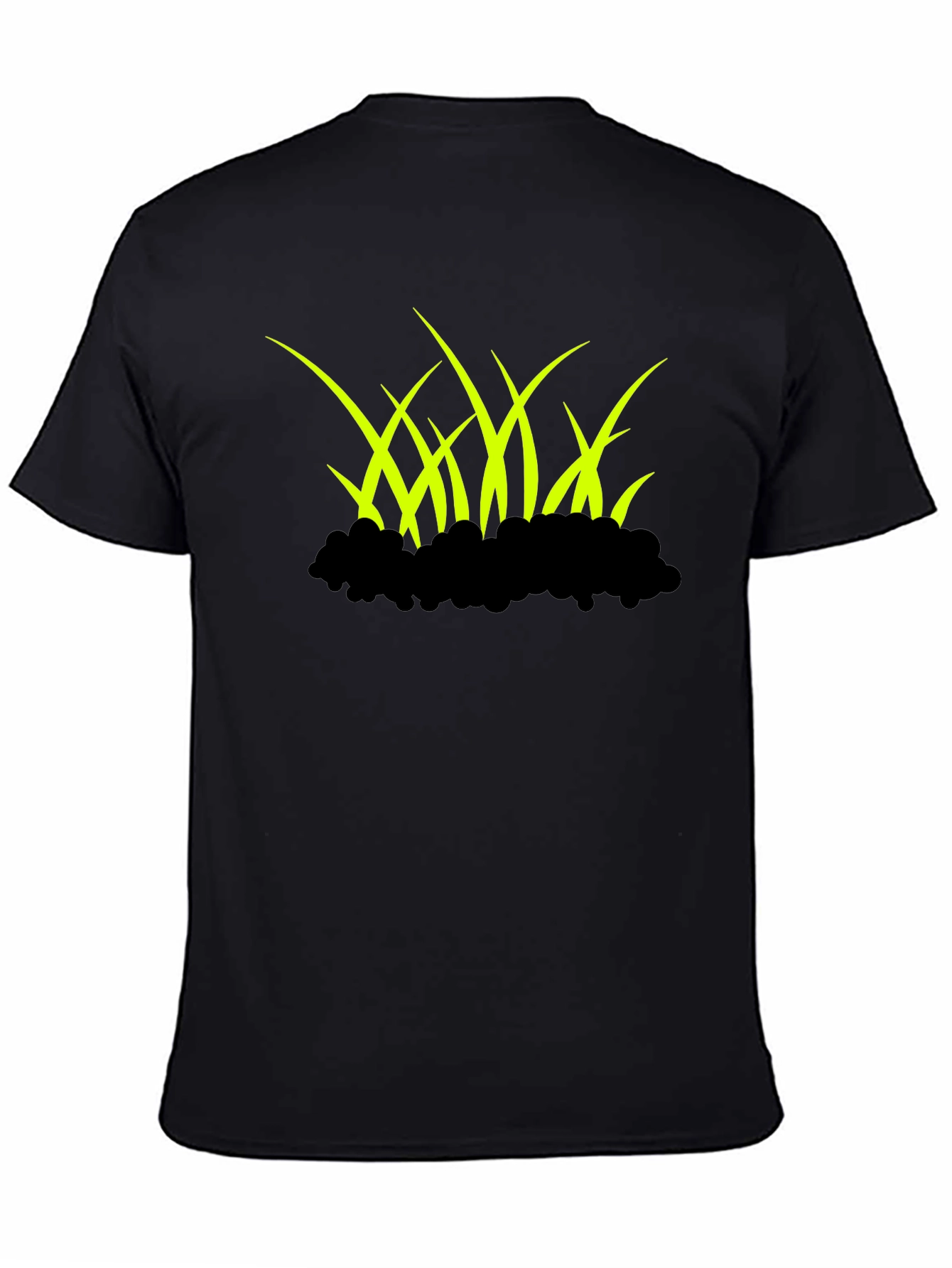Black Grass Graphic Black T-Shirt view 4