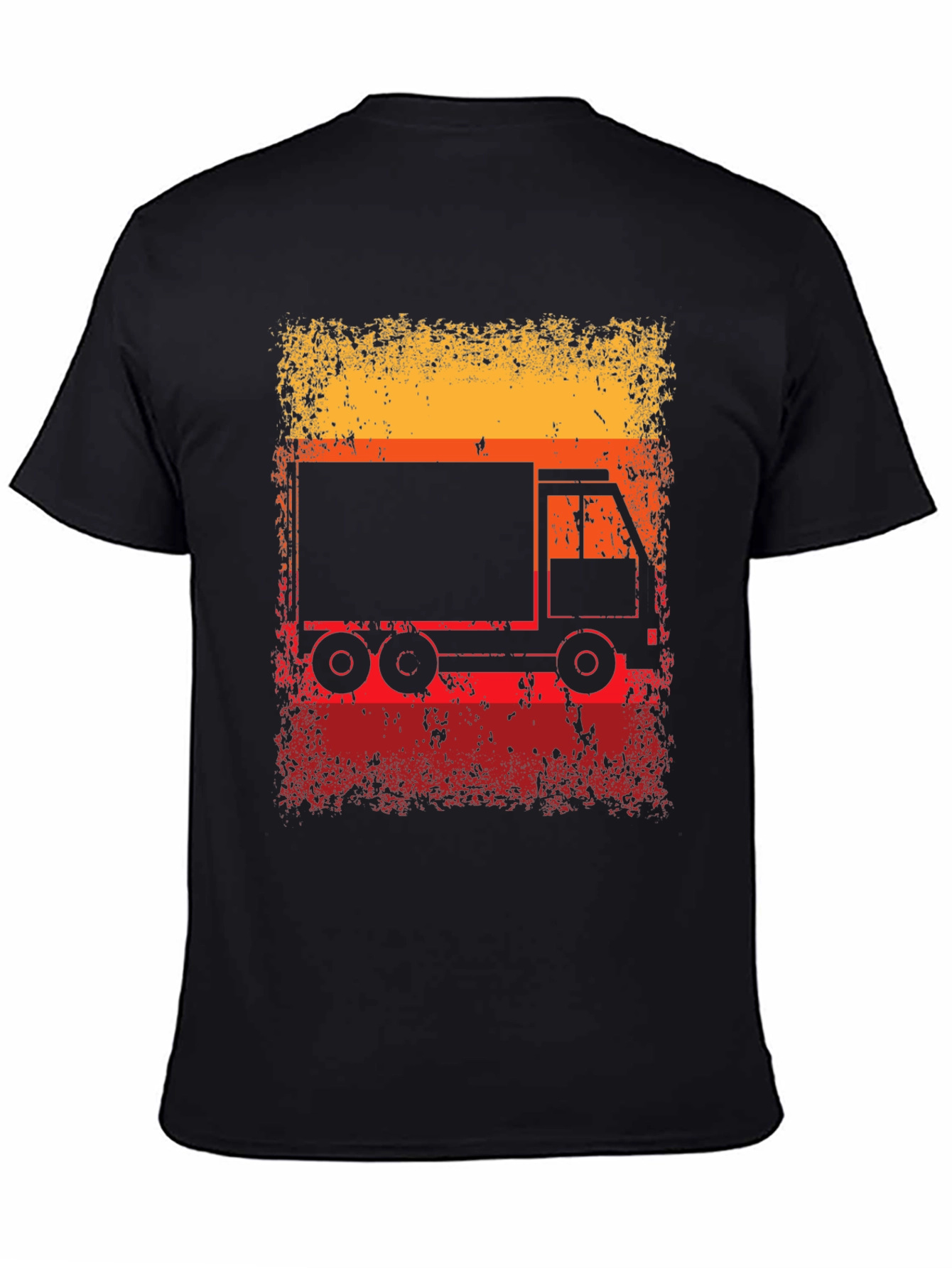 Black Retro Truck Graphic T-Shirt view 4