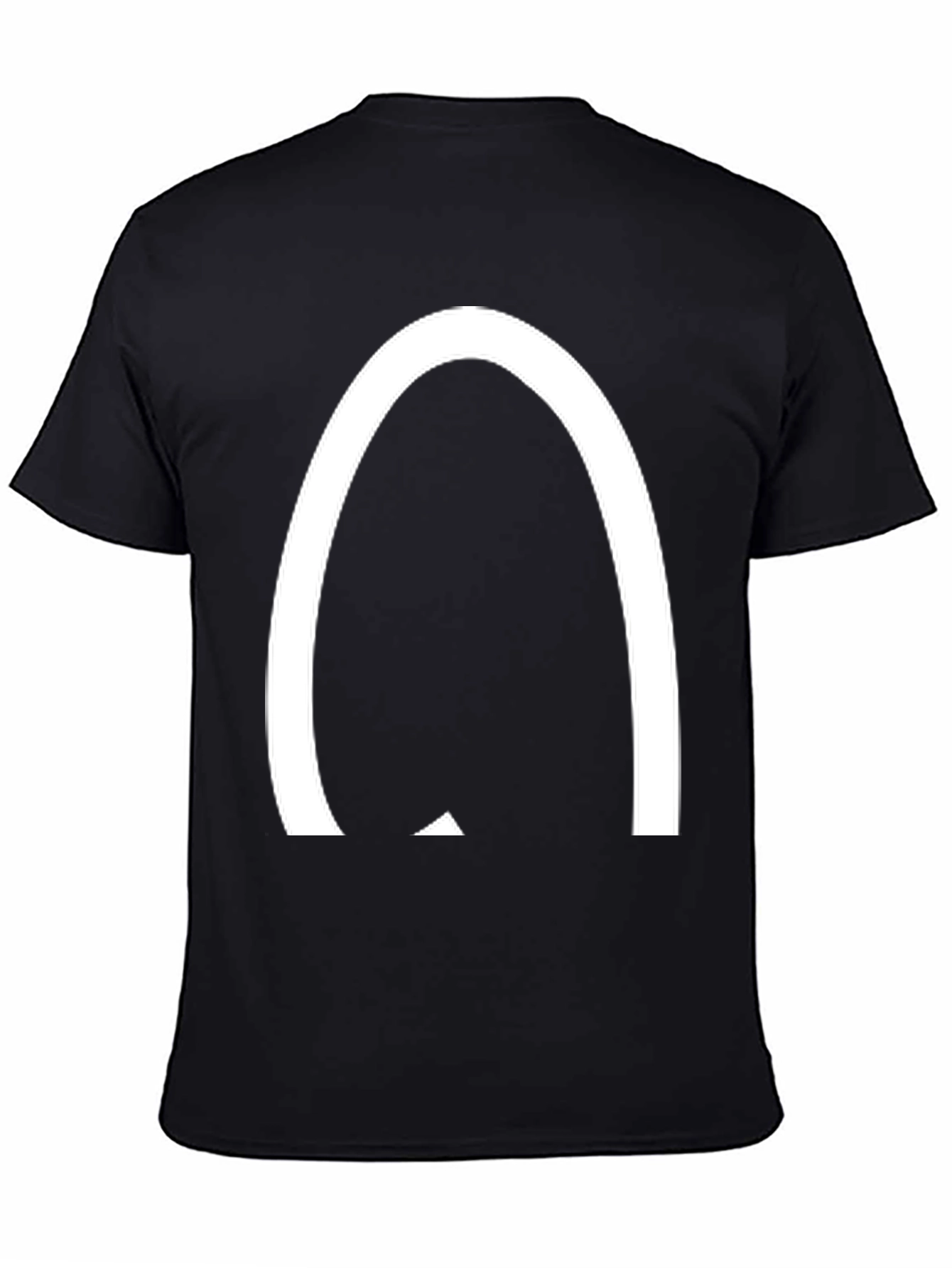 Black Arched Logo Black T-Shirt - Casual Style view 4
