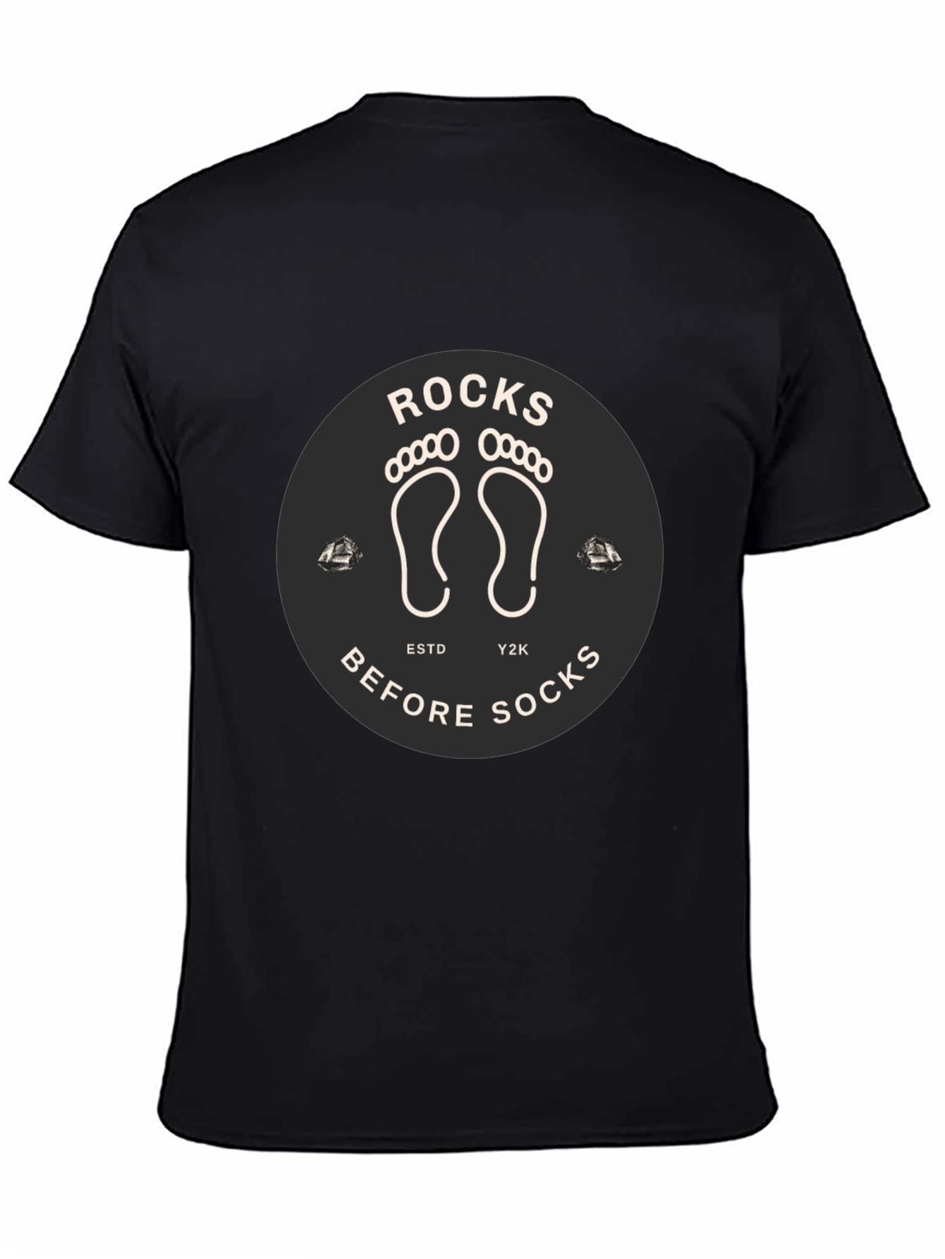 Black Rocks Before Socks Black Graphic Tee view 4