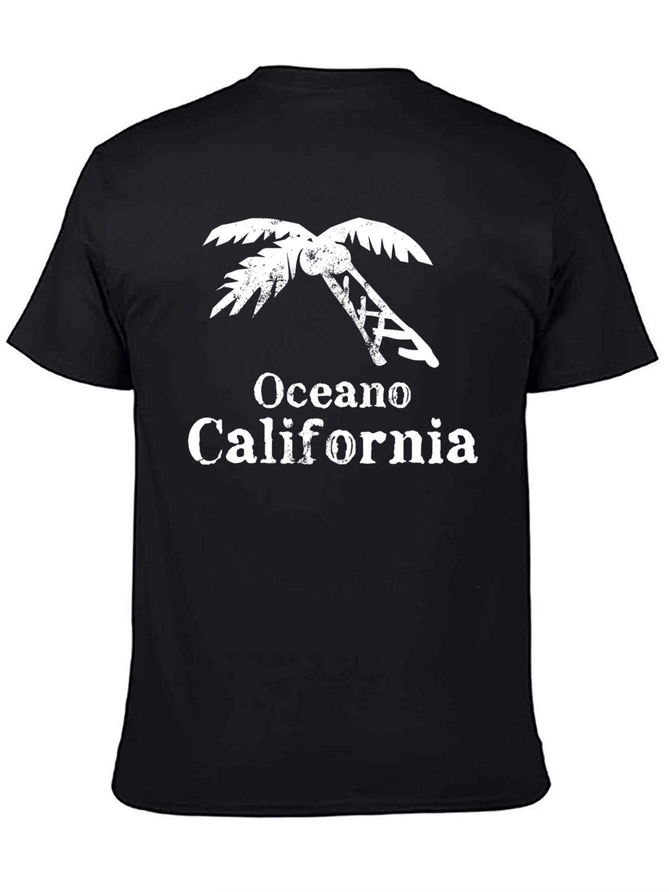 Oceano California Palm Tree T-Shirt - Black - 4