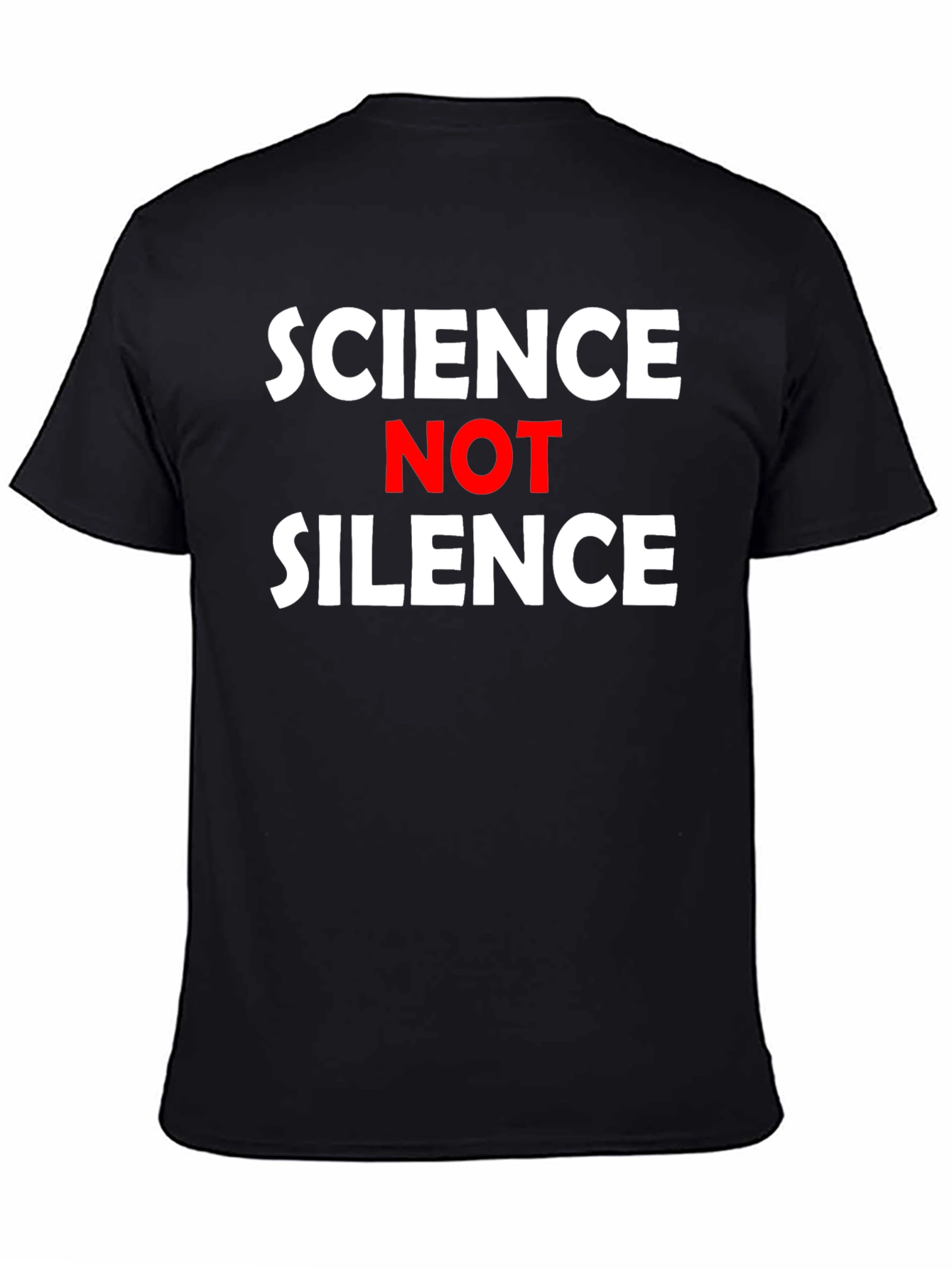 Black Science Not Silence Graphic Tee view 4