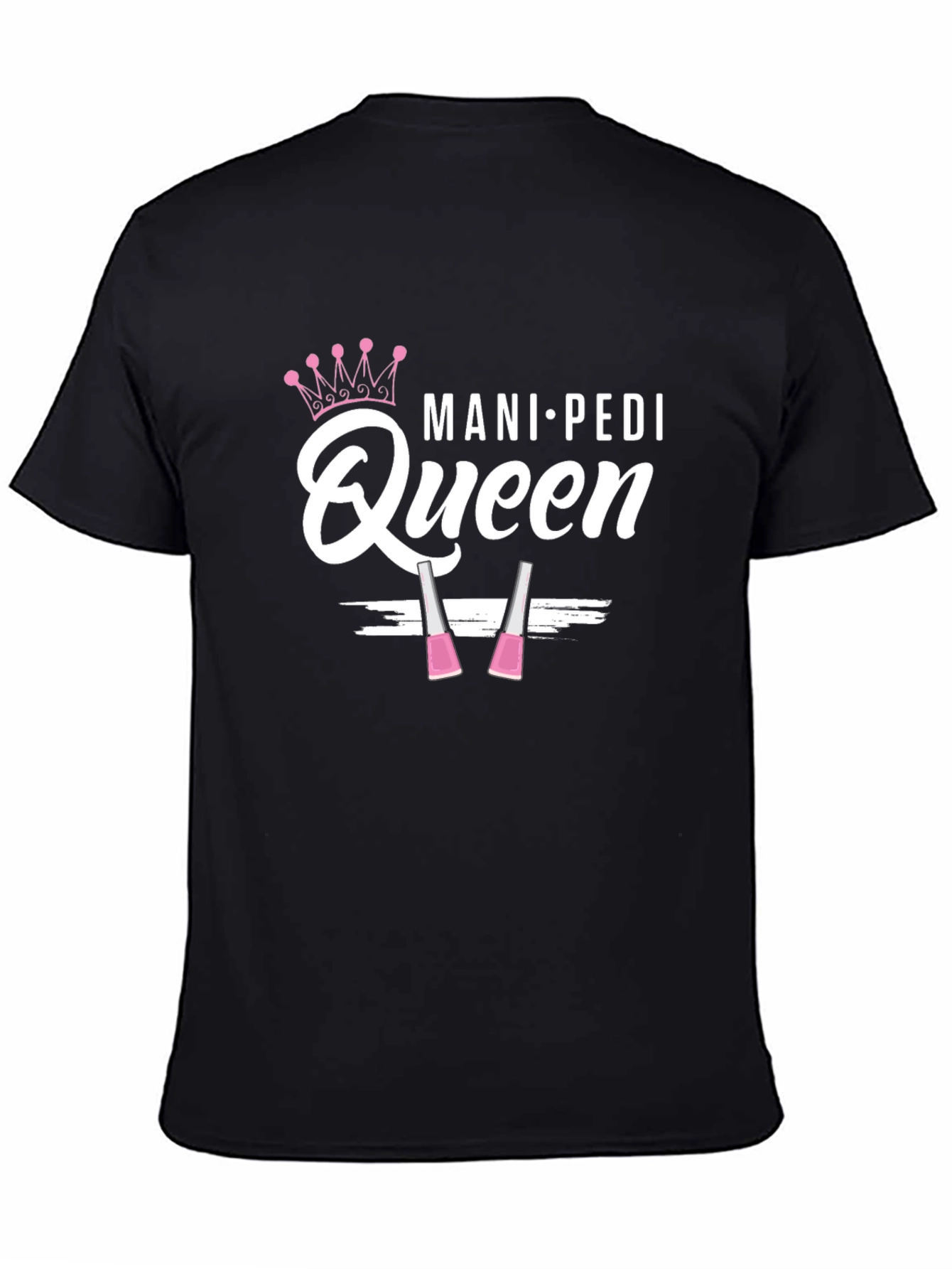 Black Mani-Pedi Queen Graphic T-Shirt view 4