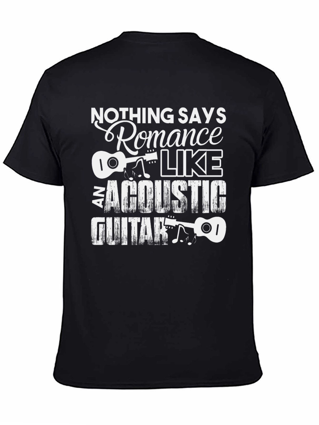 Acoustic Guitar Romance Graphic Tee - 4