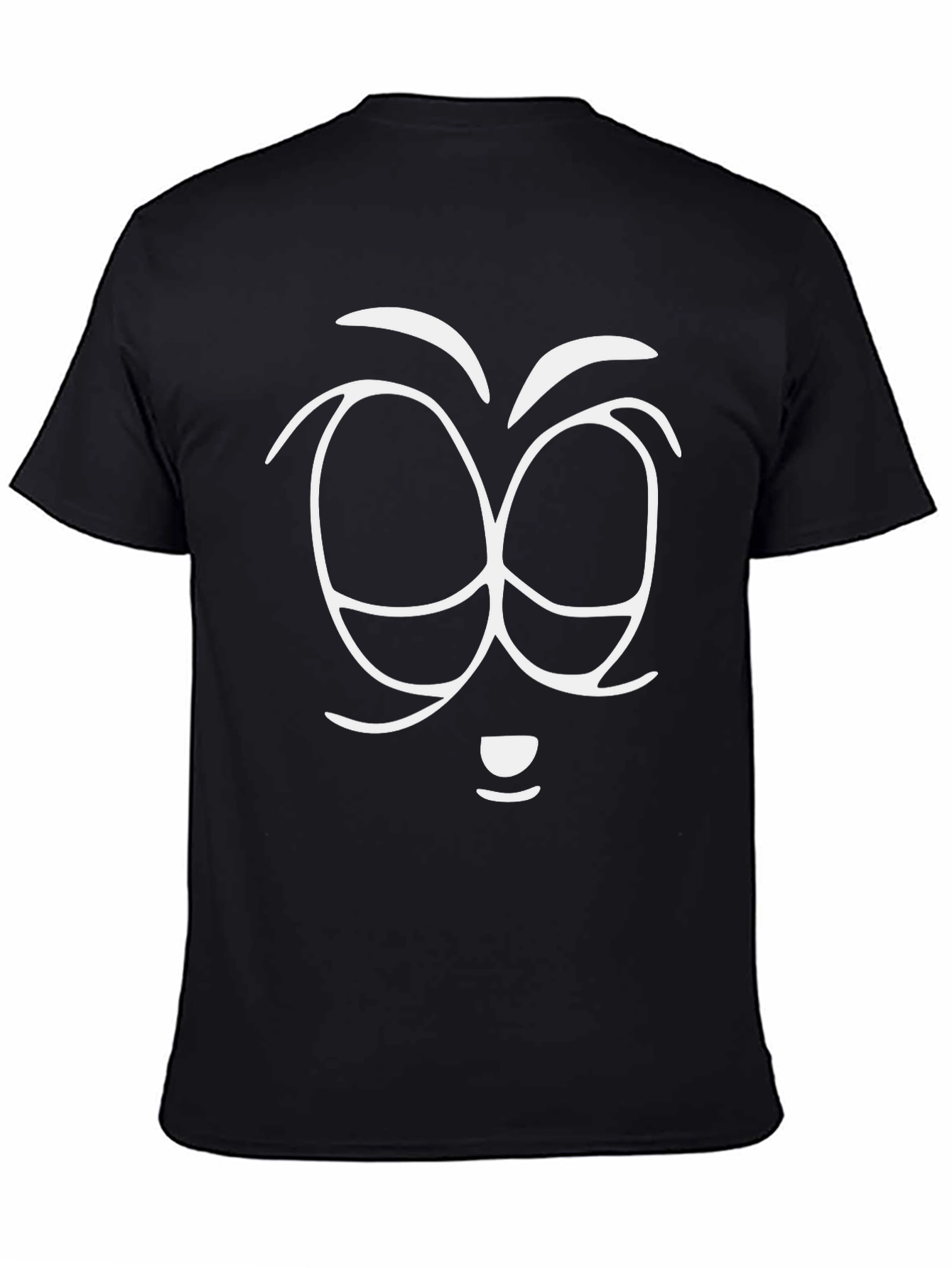 Black Sleepy Face Graphic Tee - Unisex Soft Cotton Blend T-Shirt view 4