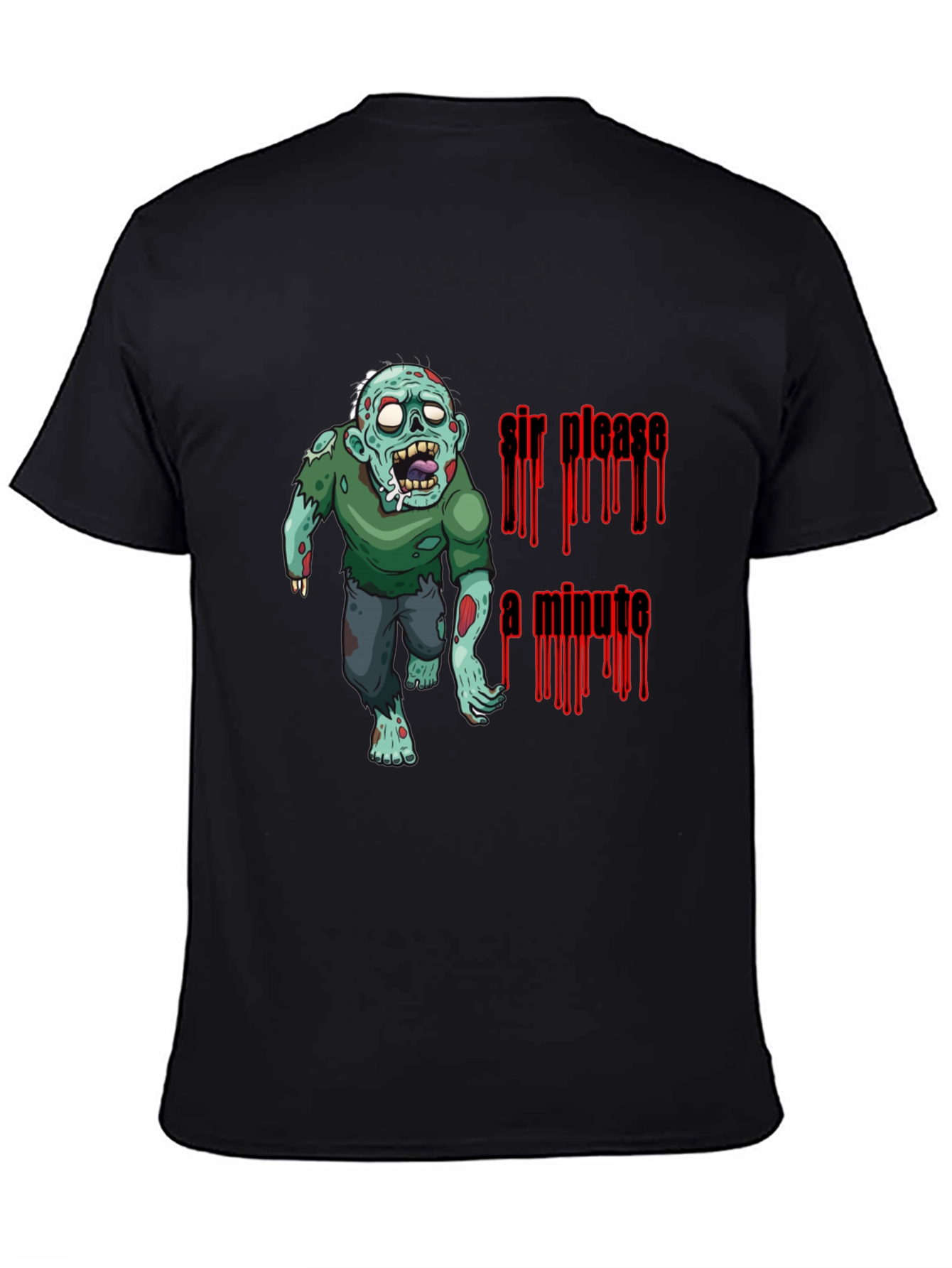 Black Zombie "Sir, Please a Minute" Graphic T-Shirt view 4