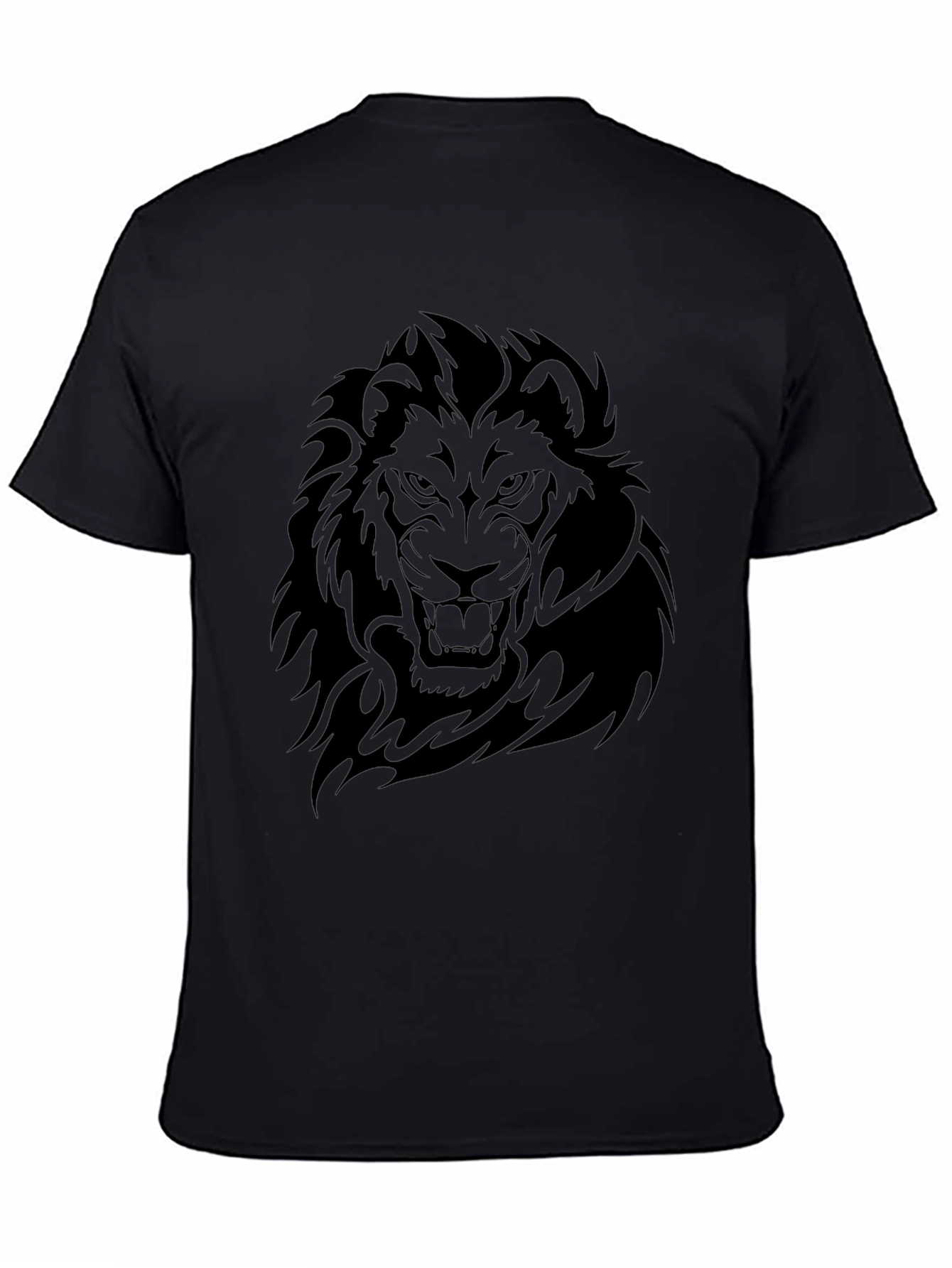 Black Black Lion Graphic Tee - Men's Fashion view 4