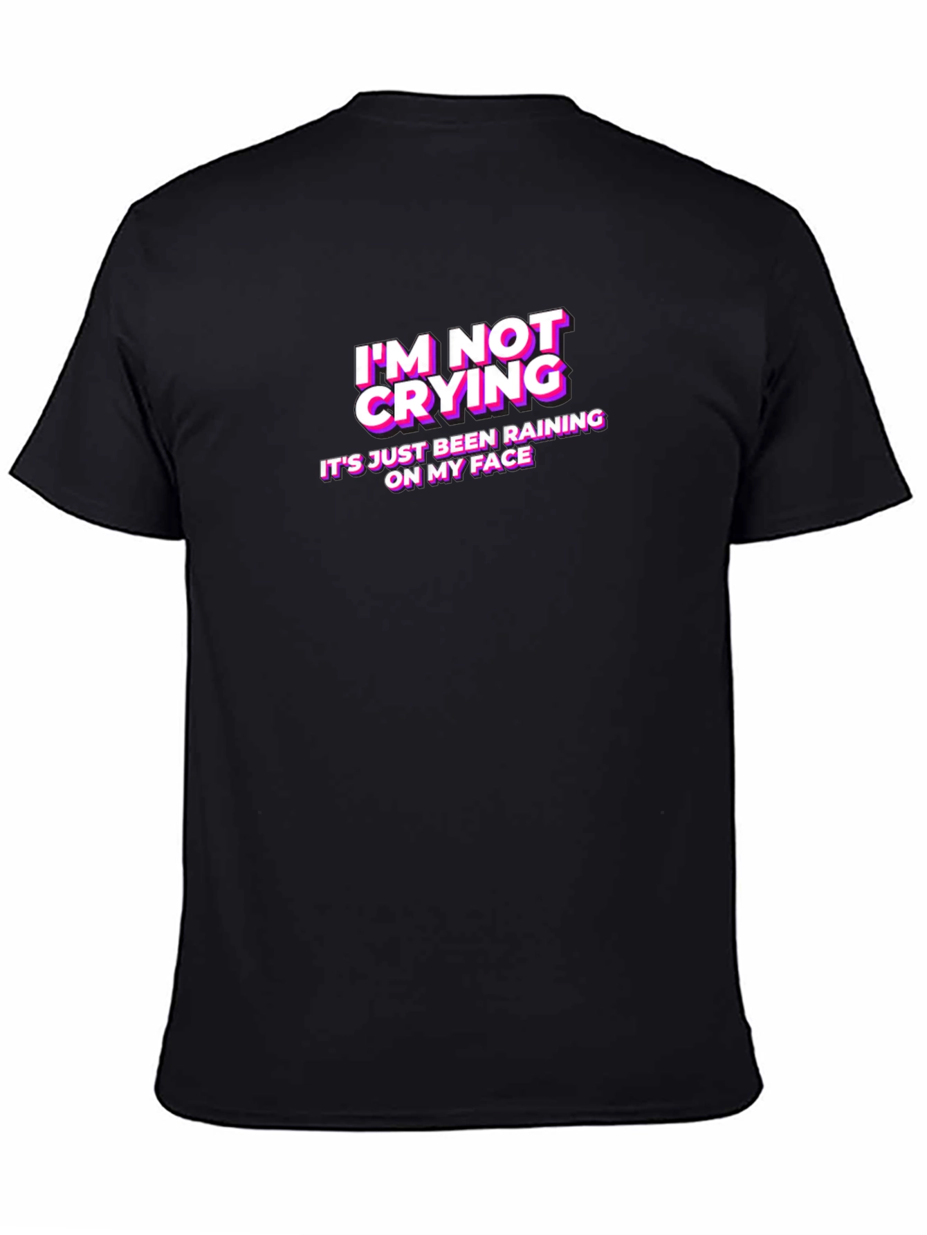 Black I'm Not Crying Funny Graphic Tee view 4