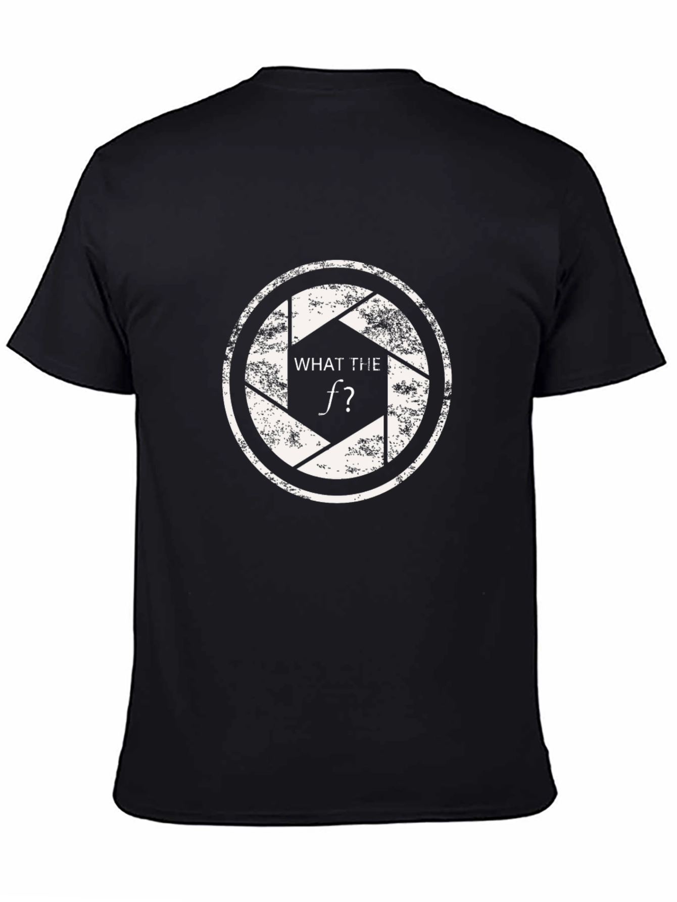 Black What The F Stop Aperture T-Shirt - Photography Humor view 4