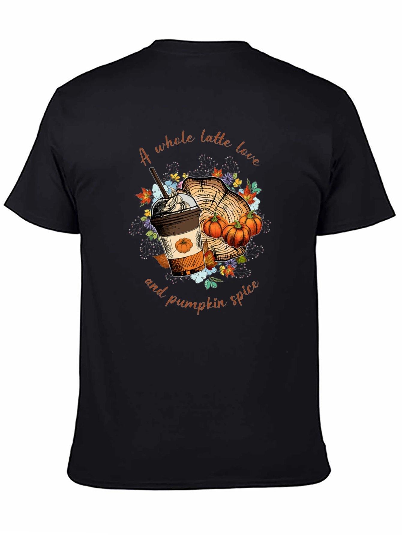 Black Latte Love & Pumpkin Spice Graphic Tee view 4