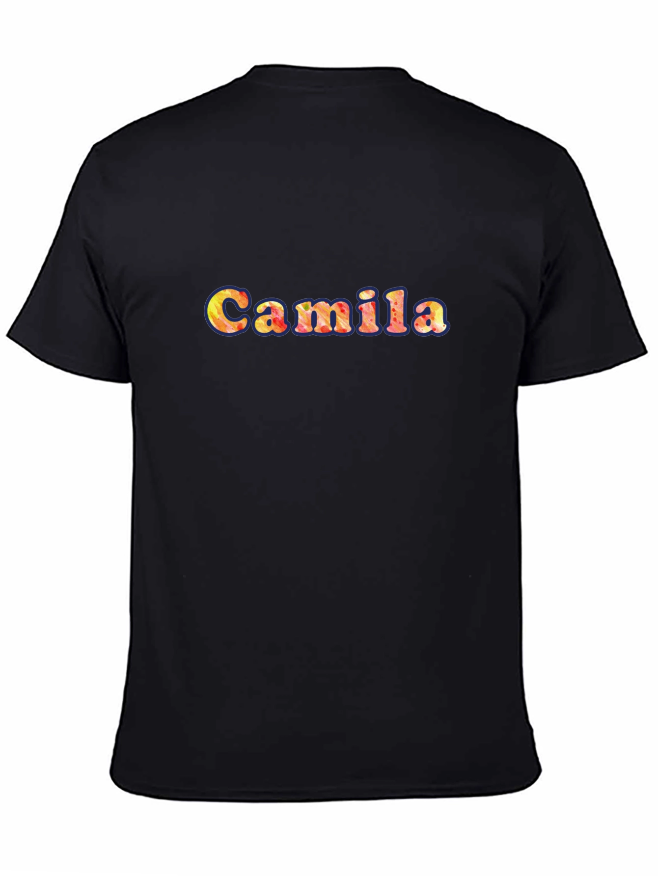 Black Camila T-Shirt - Graphic Tee view 4