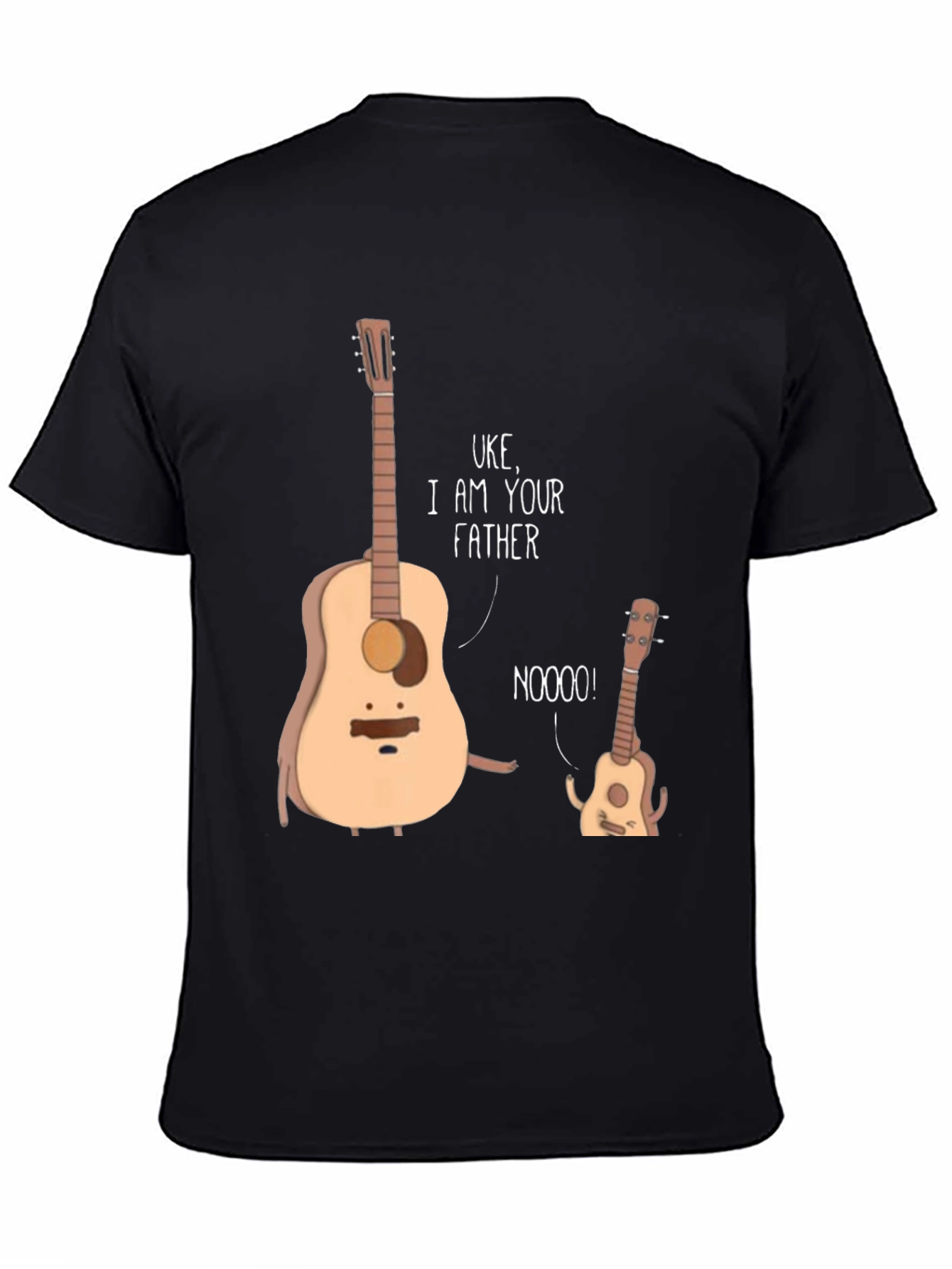 Black Uke I Am Your Father Funny Music T-Shirt view 4