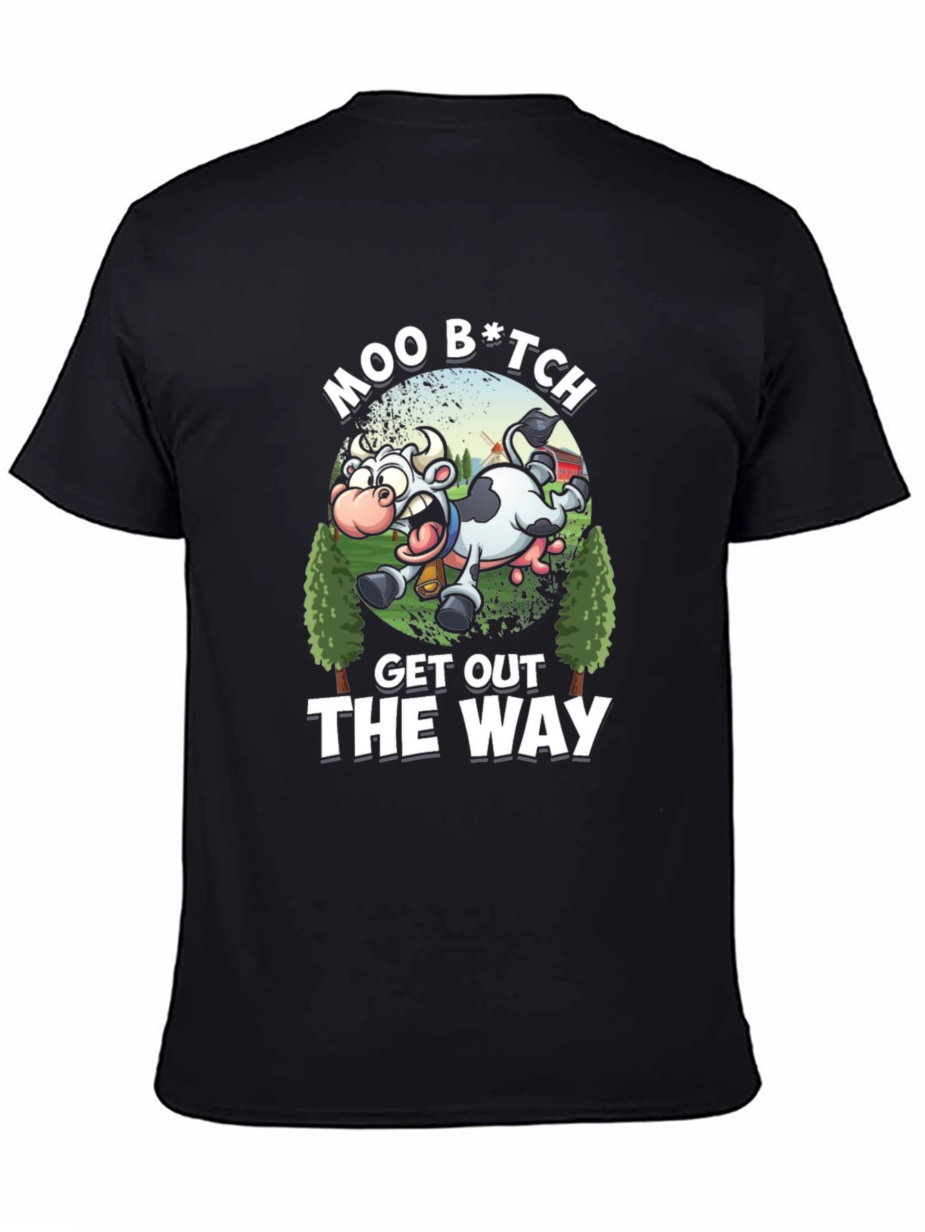 Black Moo B*tch Graphic Tee view 4