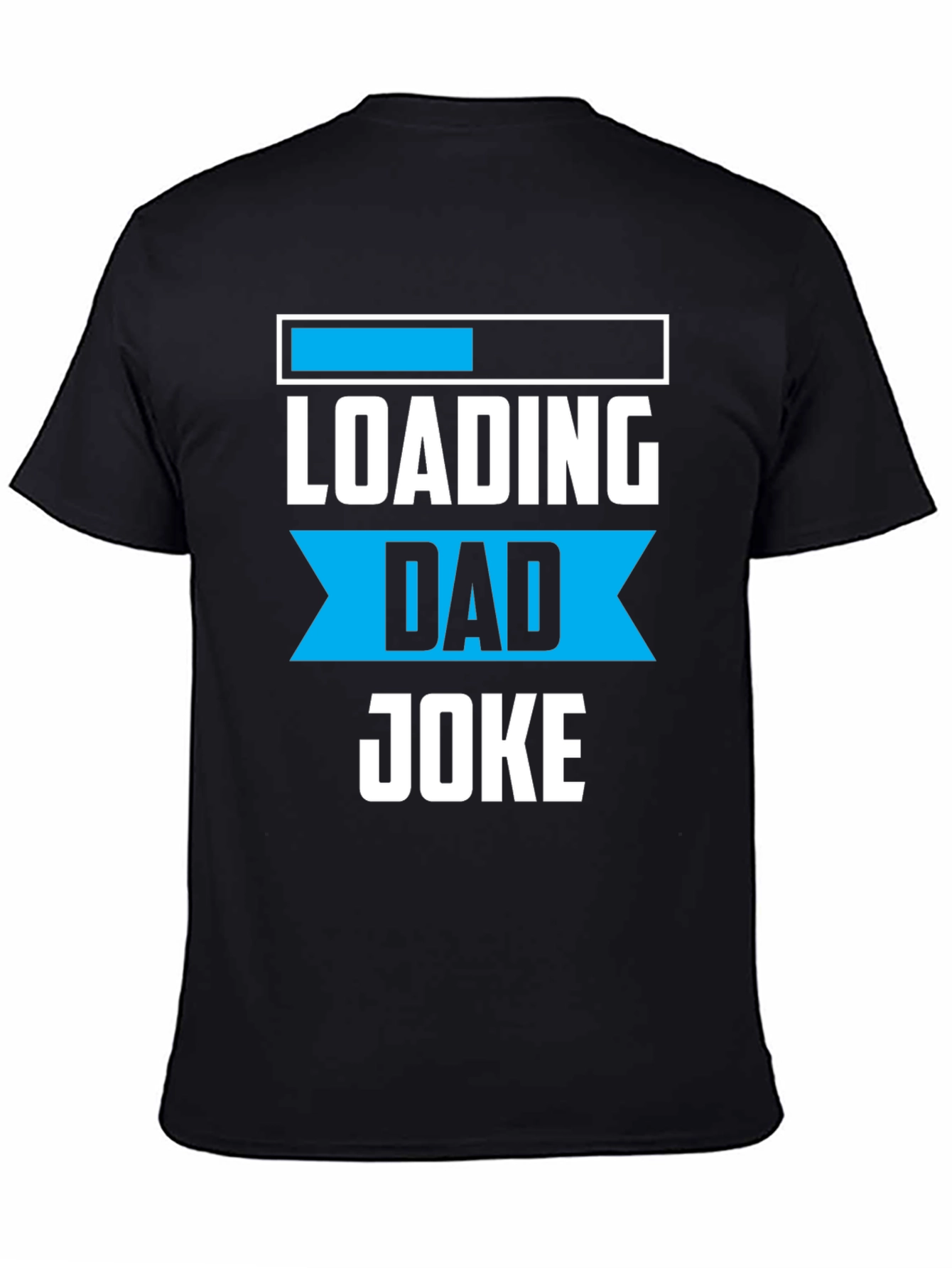 Black Loading Dad Joke Graphic Tee - Funny Father's Day Shirt view 4