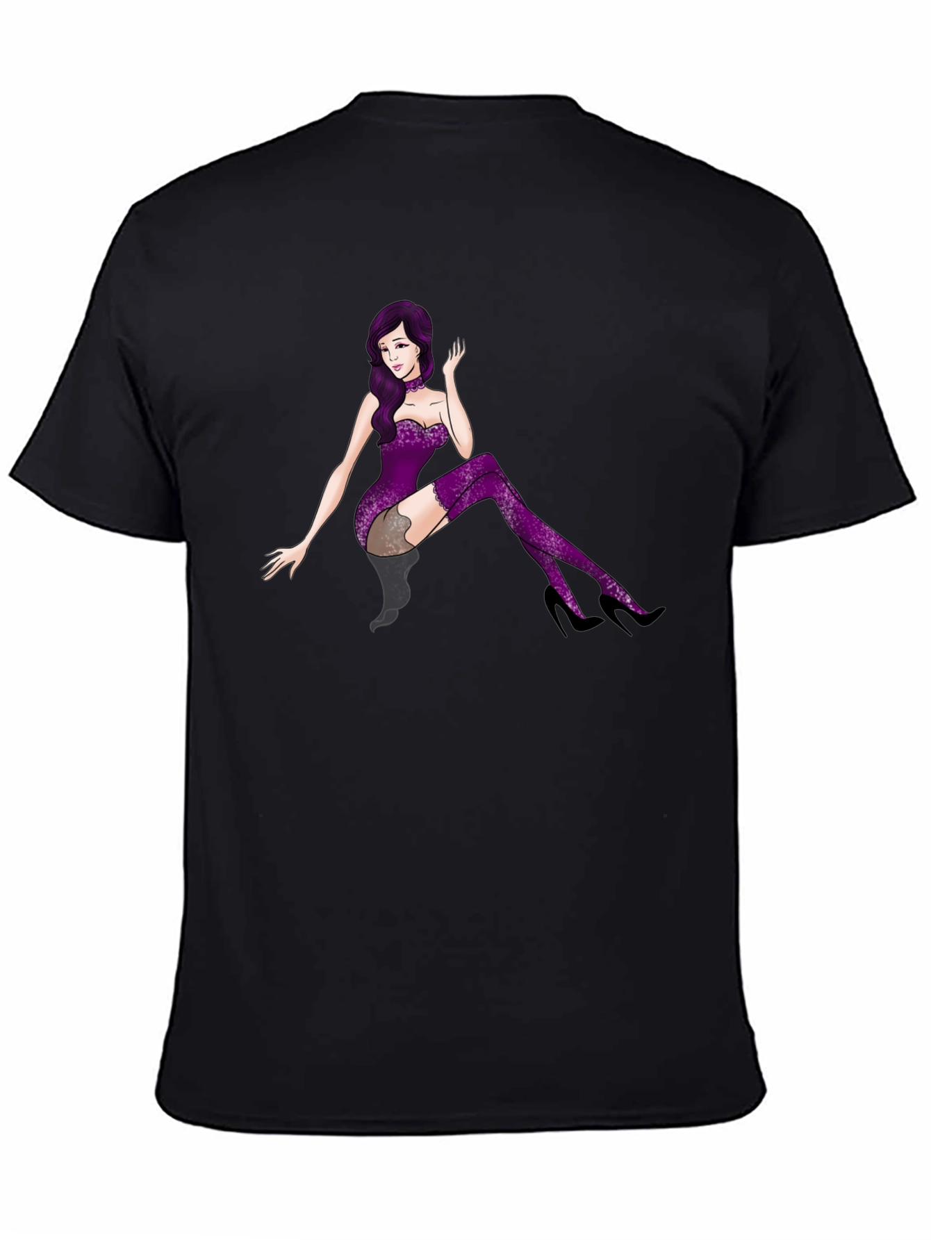 Black Purple Diva T-Shirt view 4