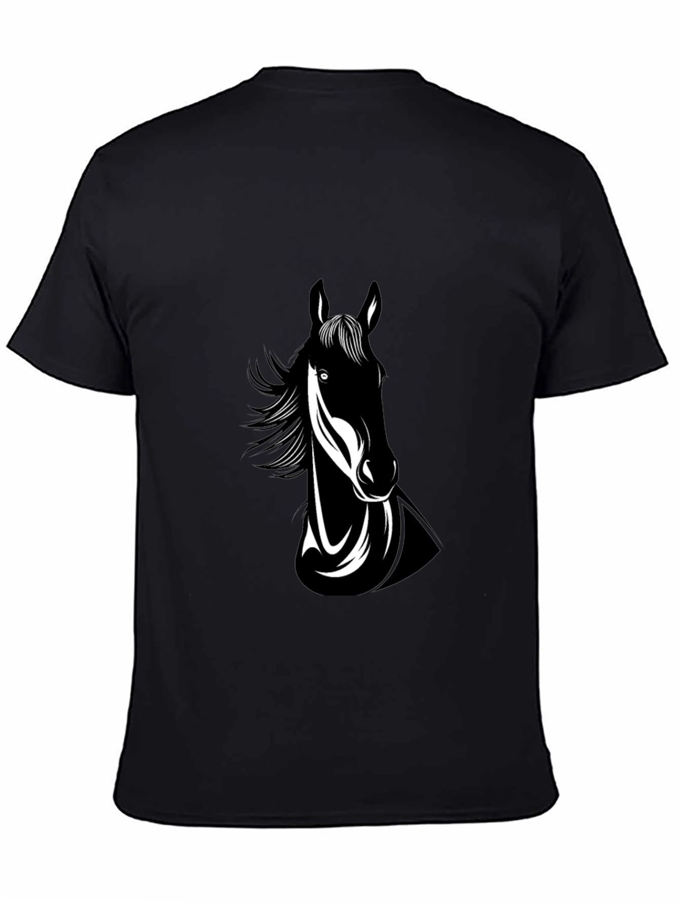Black Black Horse Graphic Tee - Men's Crew Neck view 4