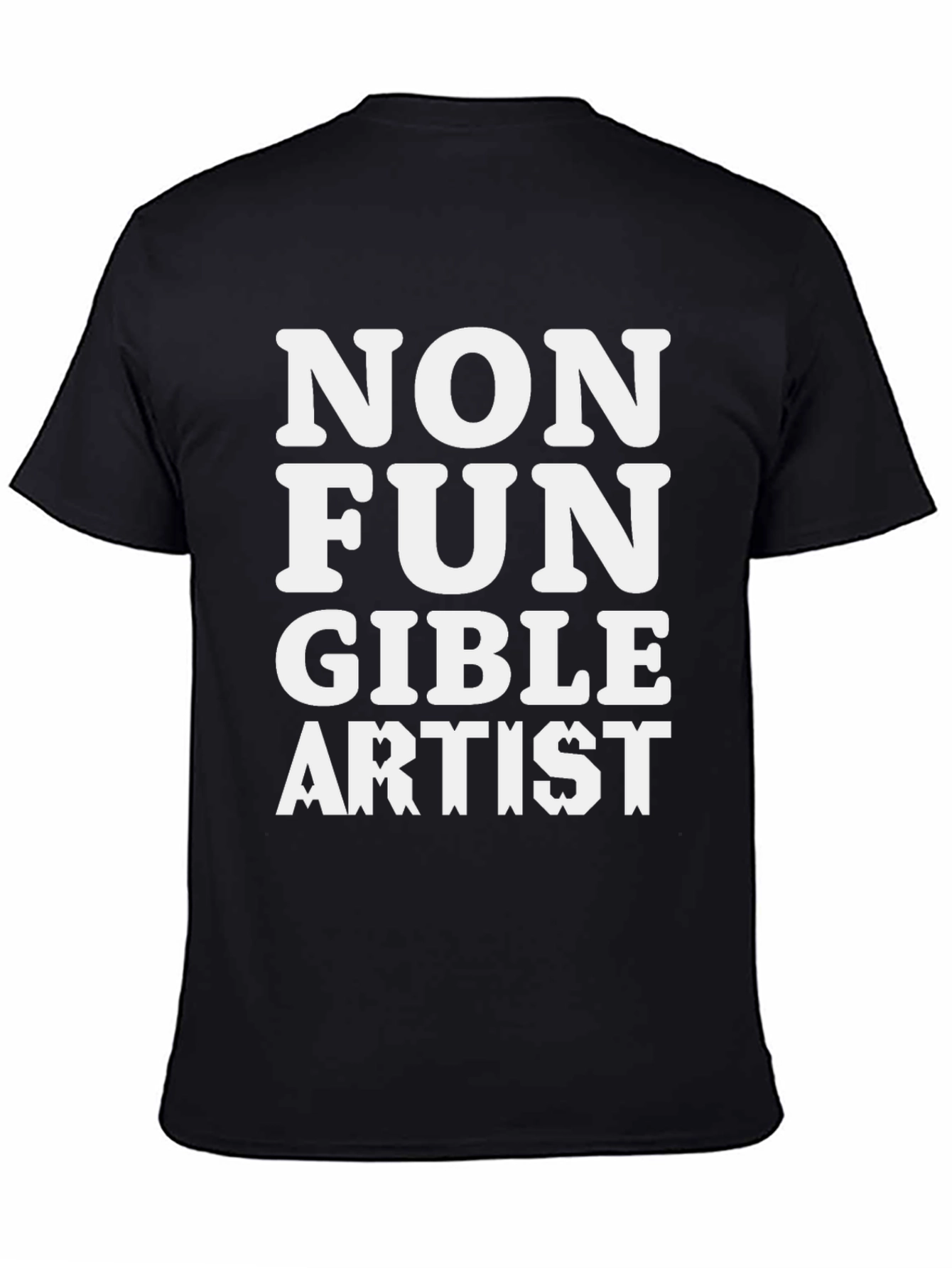 Black Non Fungible Artist Graphic Tee view 4