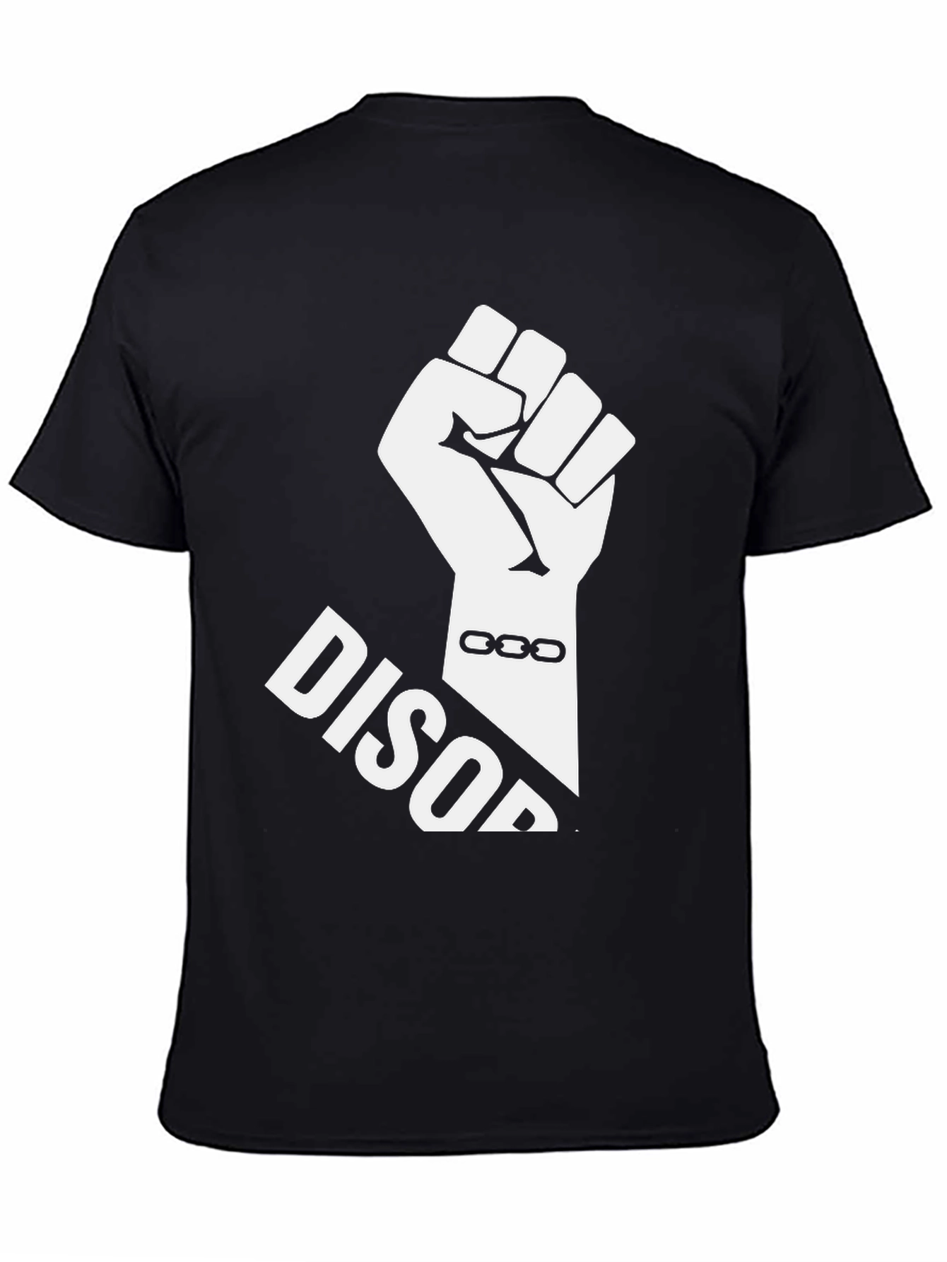 Black Disorder Fist T-Shirt - Black Graphic Tee view 4