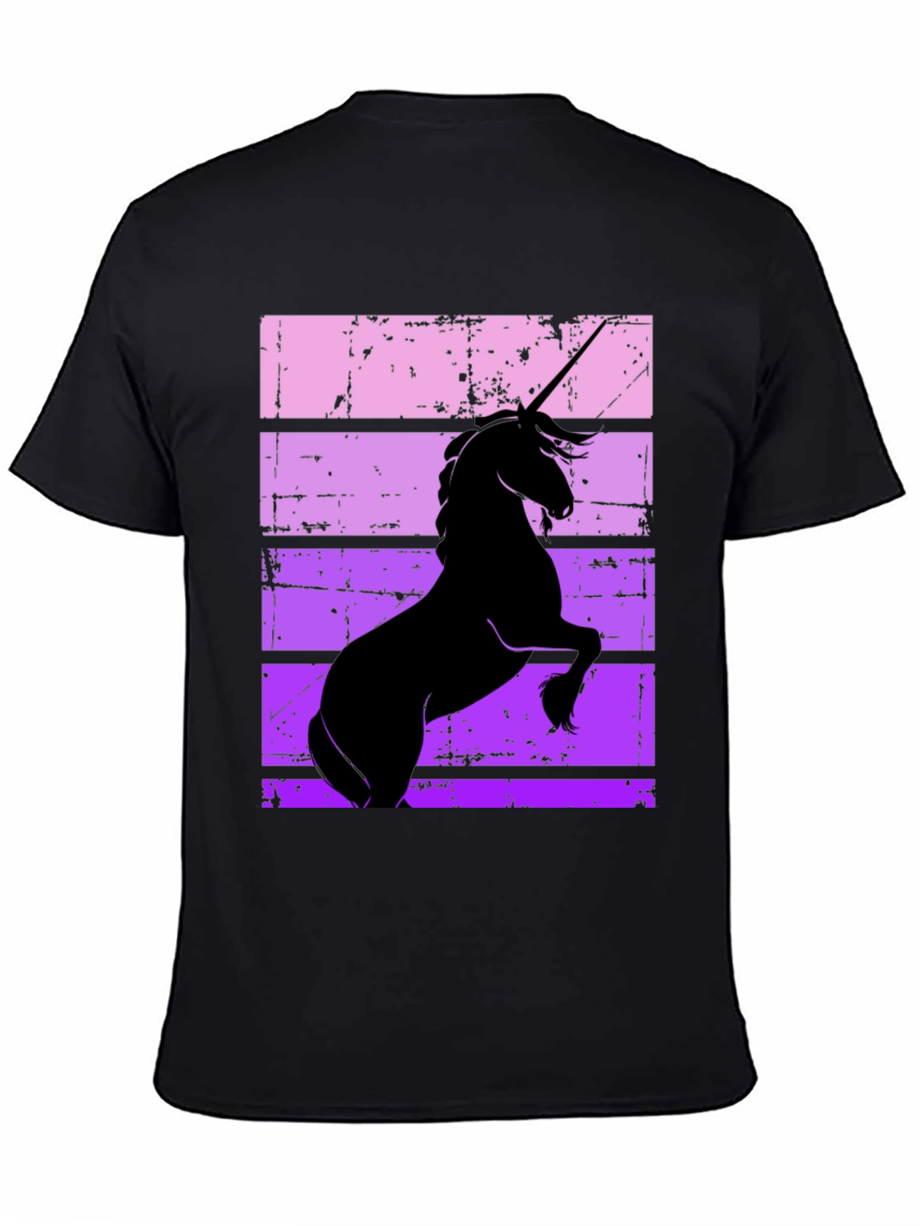 Black Unicorn Silhouette Graphic Tee view 4