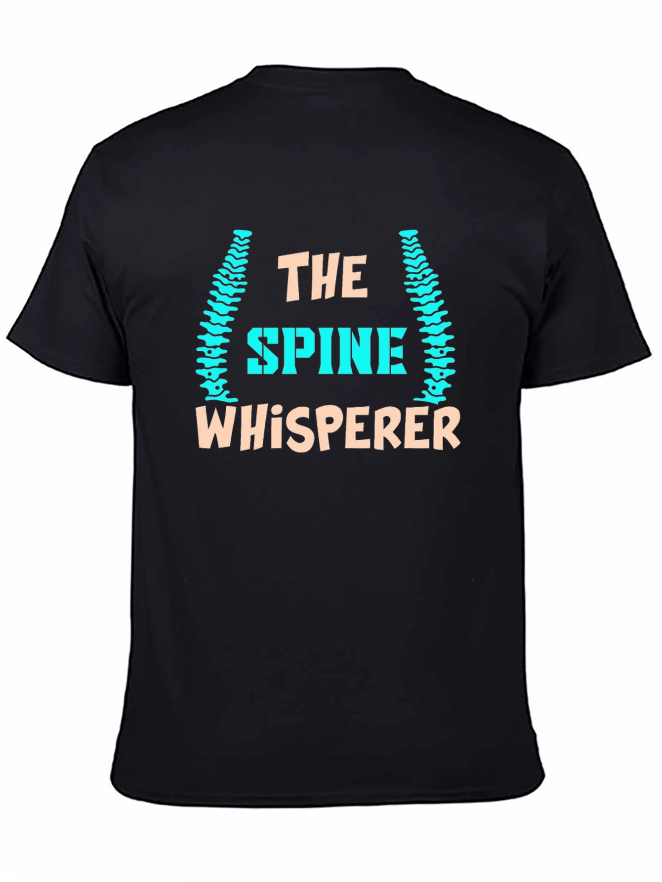 Black The Spine Whisperer T-Shirt - Chiropractic Humor view 4