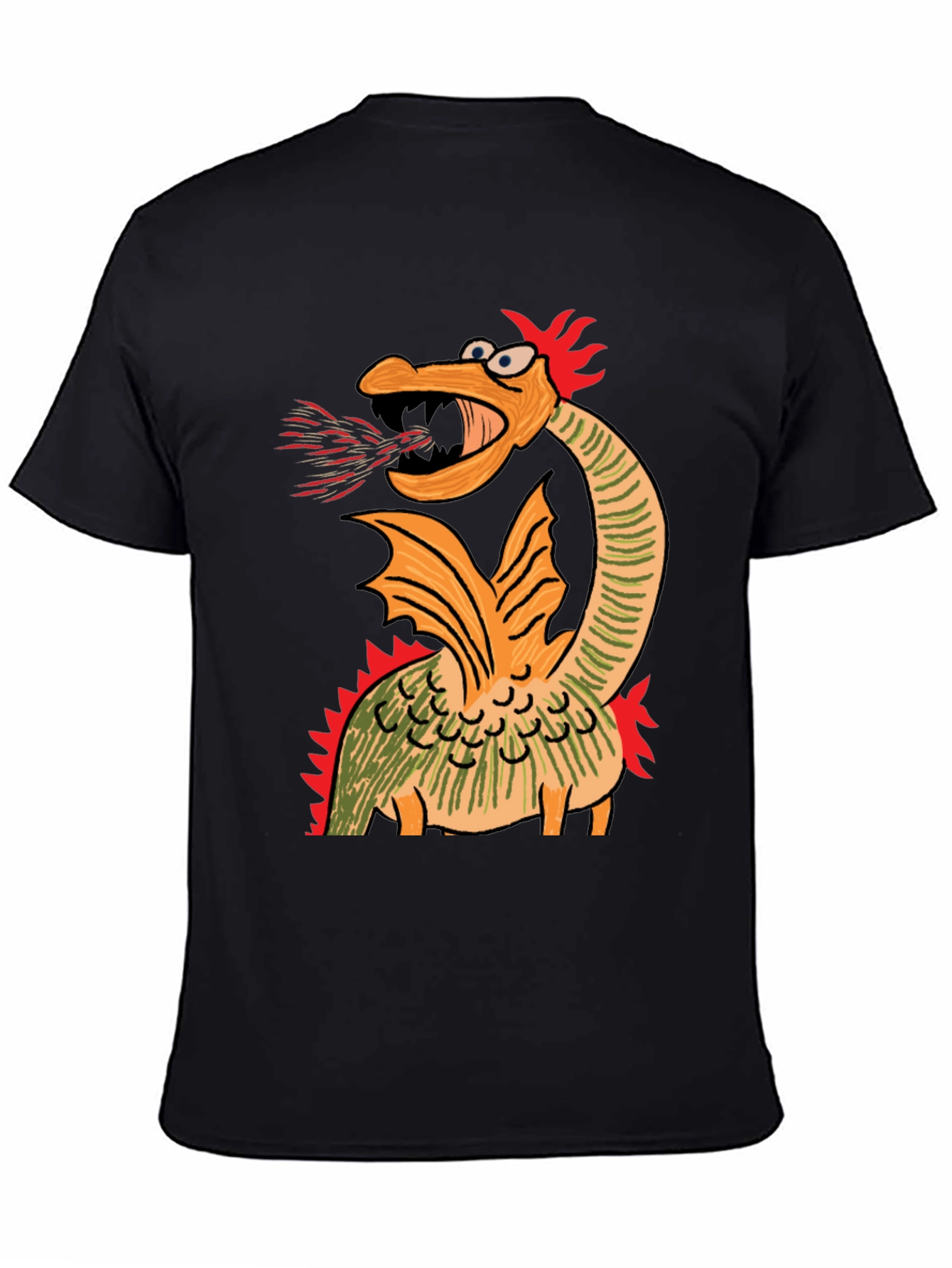 Cartoon Dragon Graphic Tee - Quirky Design - 4