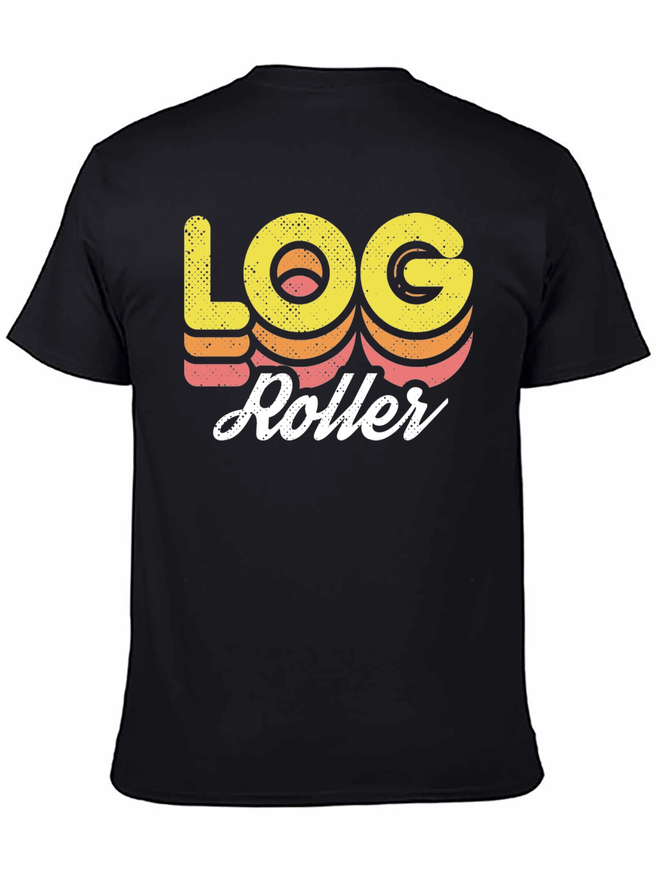 Black Log Roller Graphic T-Shirt view 4