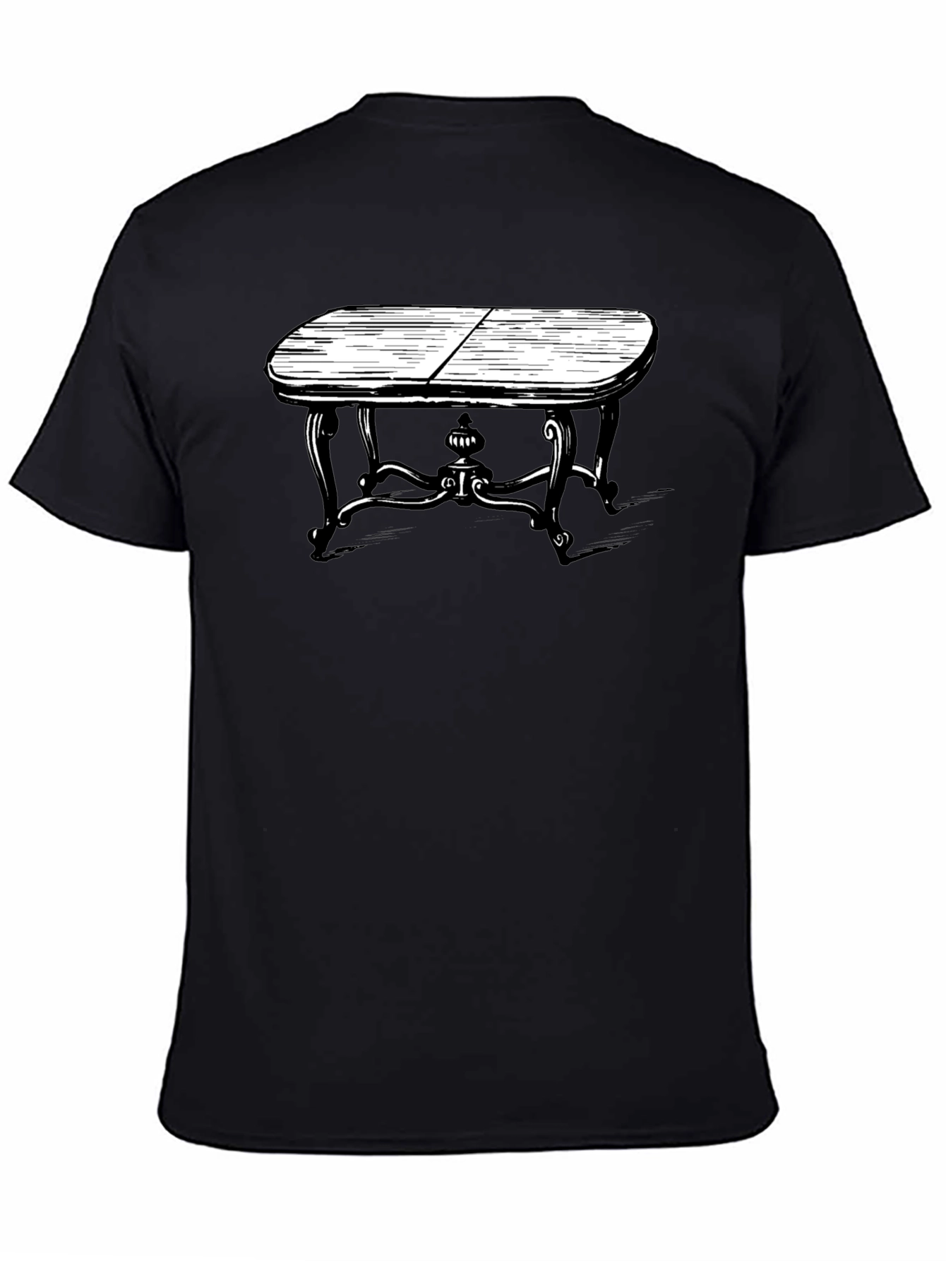 Black Retro Table Graphic Tee - Classic Black view 4