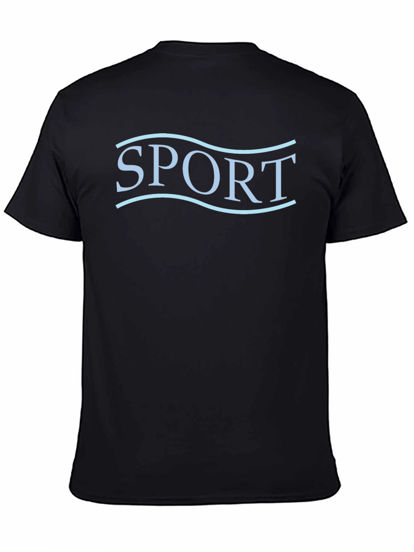 SPORT Graphic Tee - Stylish Black Cotton T-Shirt for Men - 4