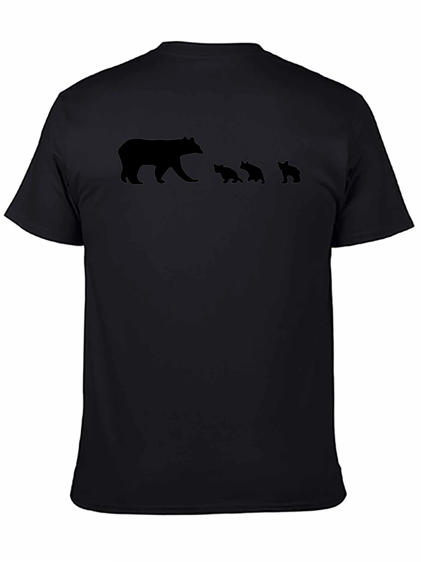 Black Bear Family Graphic T-Shirt view 4