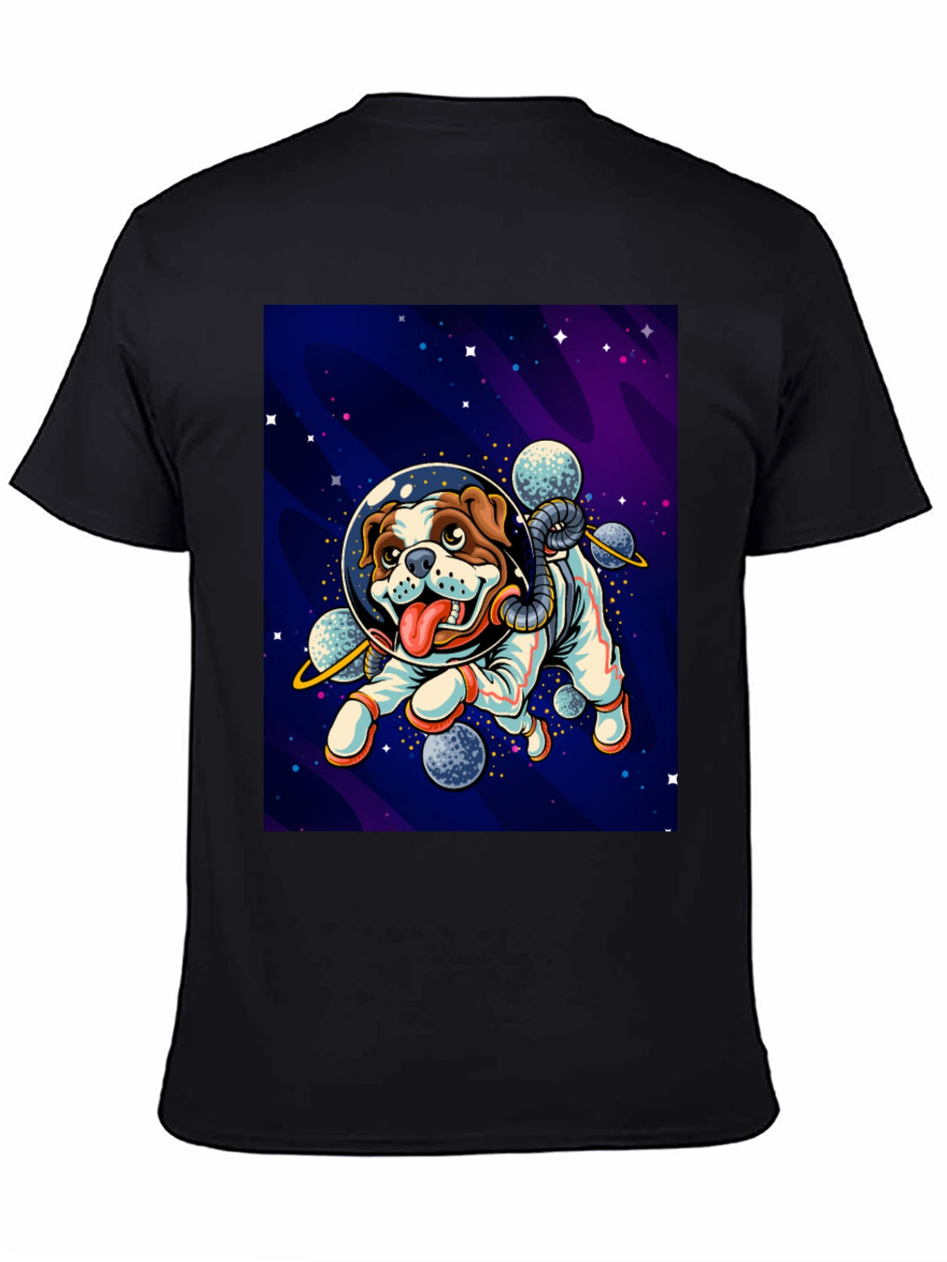 Black Dog Astronaut Graphic Tee - Black view 4
