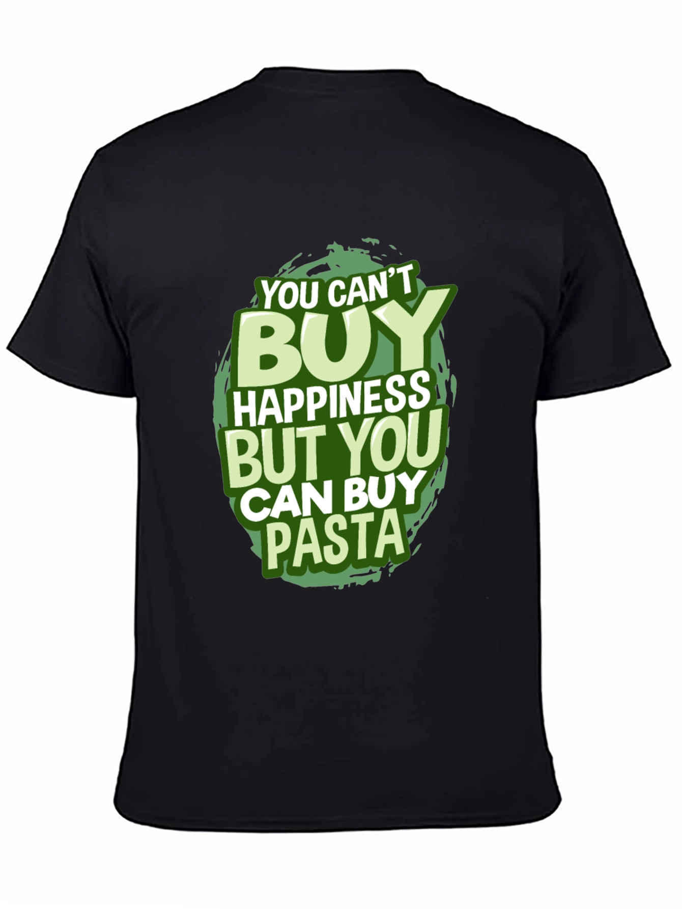 Black Pasta Happiness Graphic Tee view 4