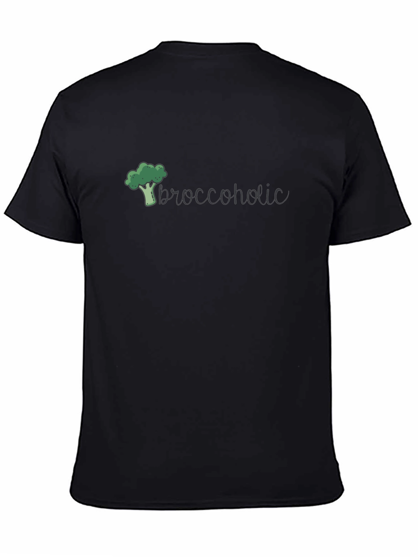 Black Broccoholic Graphic Tee view 4