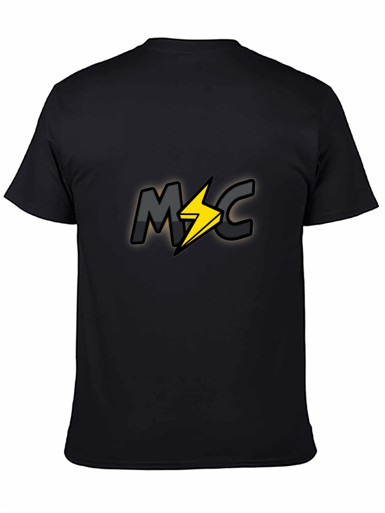Black Black Graphic Tee - M Lightning C view 4