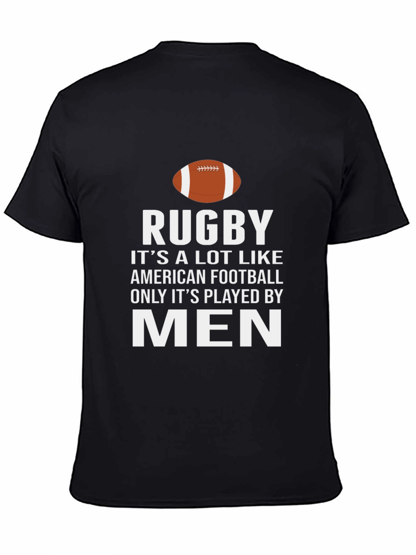 Black Rugby Men's Black Graphic T-Shirt view 4
