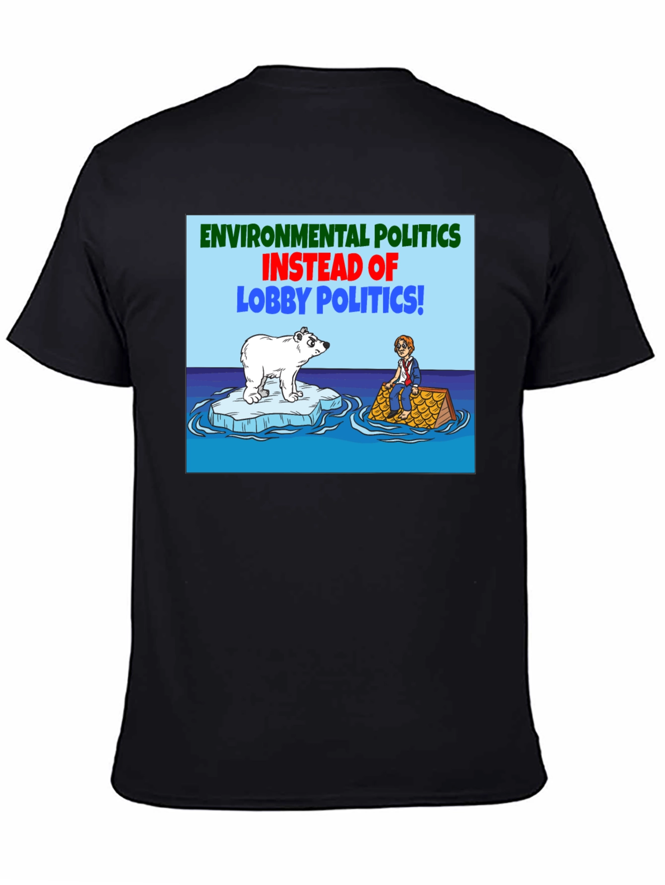 Black Environmental Politics T-Shirt view 4