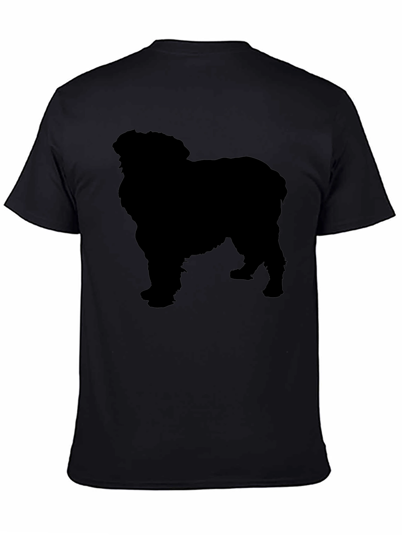 Black Black Dog Silhouette Graphic T-Shirt view 4