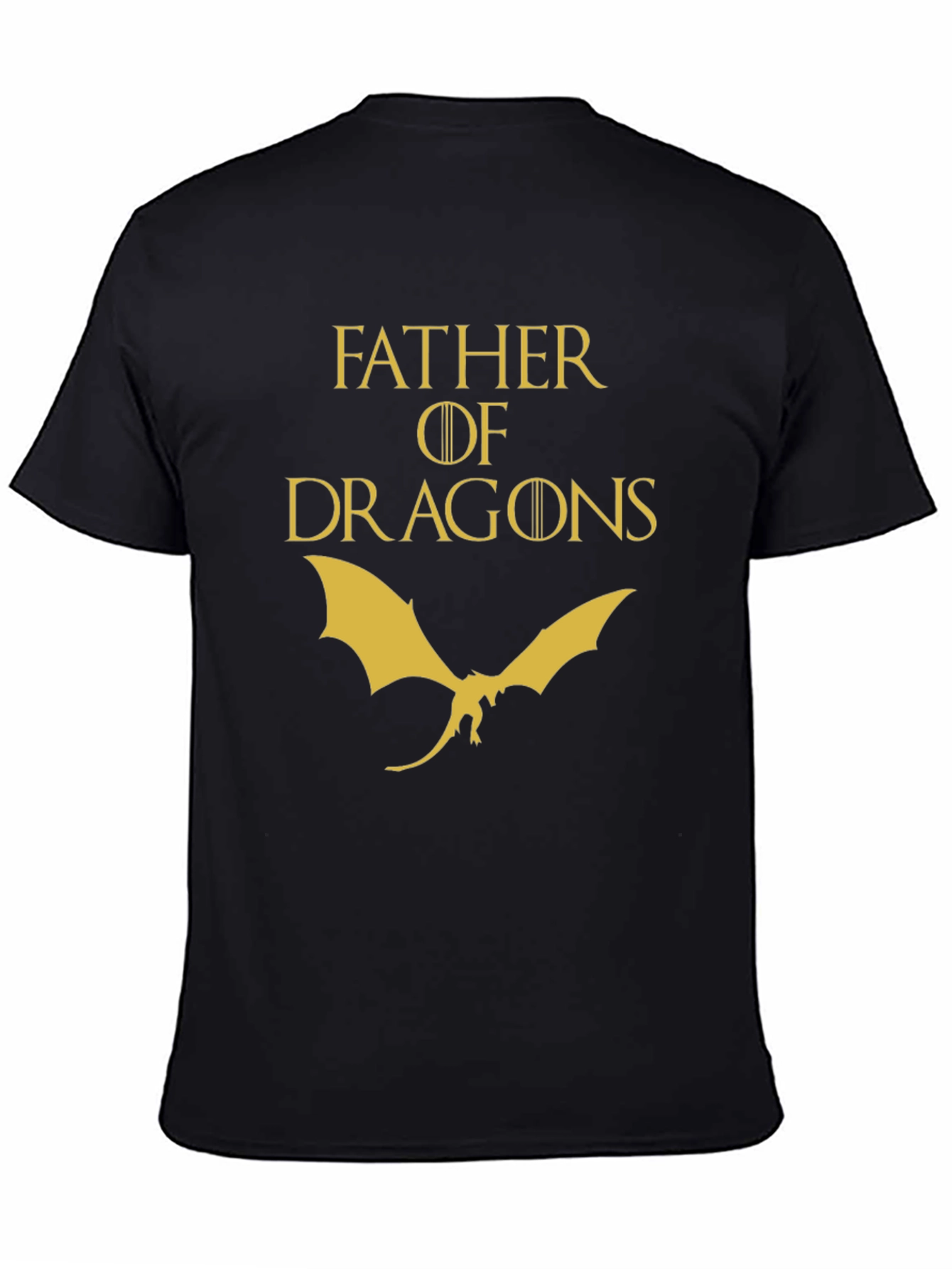 Black Father of Dragons T-Shirt view 4