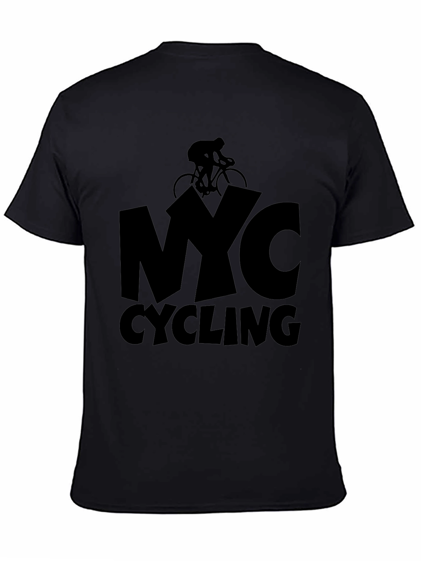 Black NYC Cycling Black T-Shirt view 4