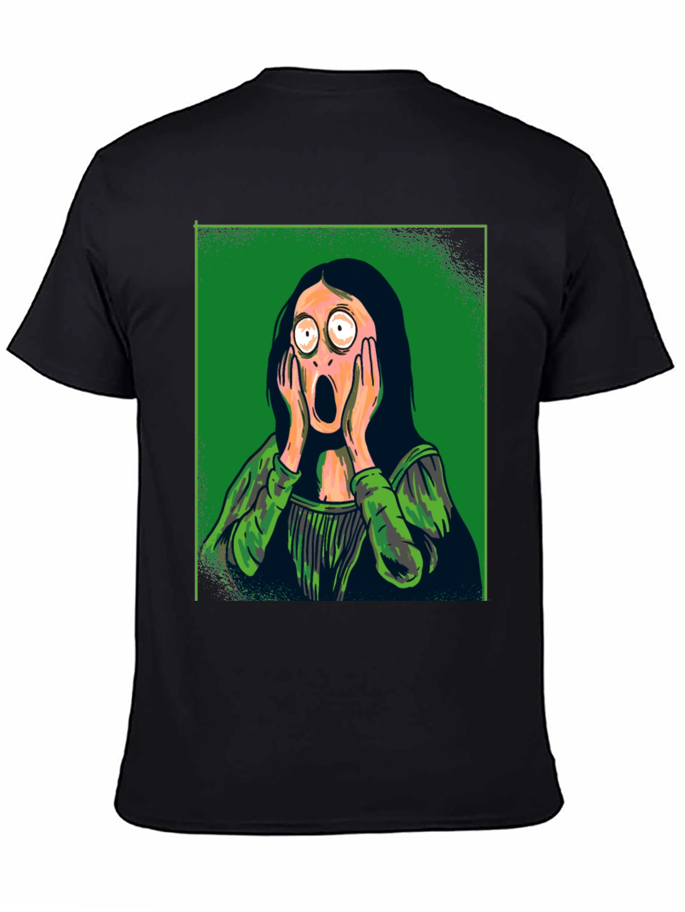 Black Mona Lisa Scream Graphic Tee view 4