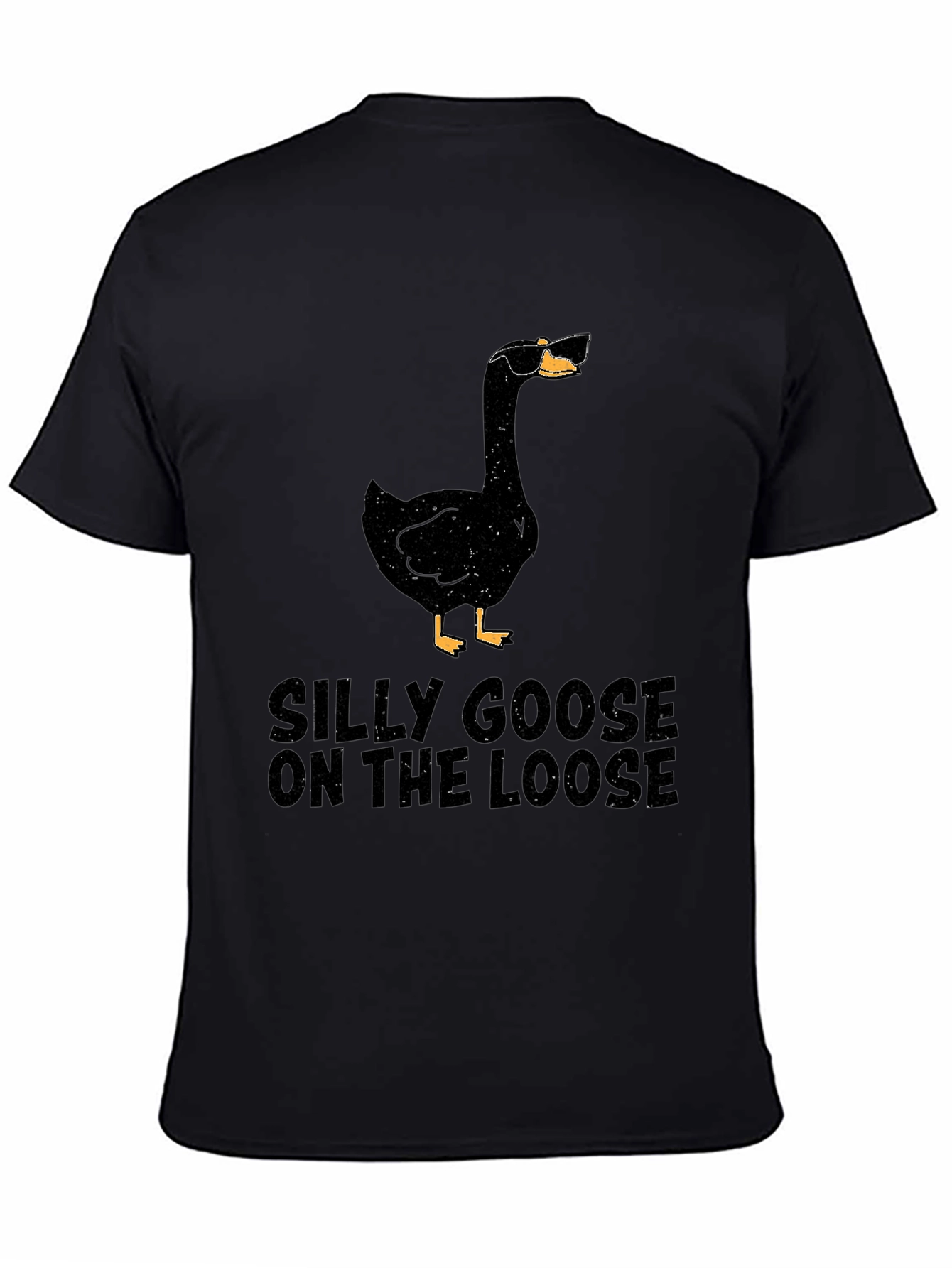 Black Silly Goose On The Loose Graphic T-Shirt view 4