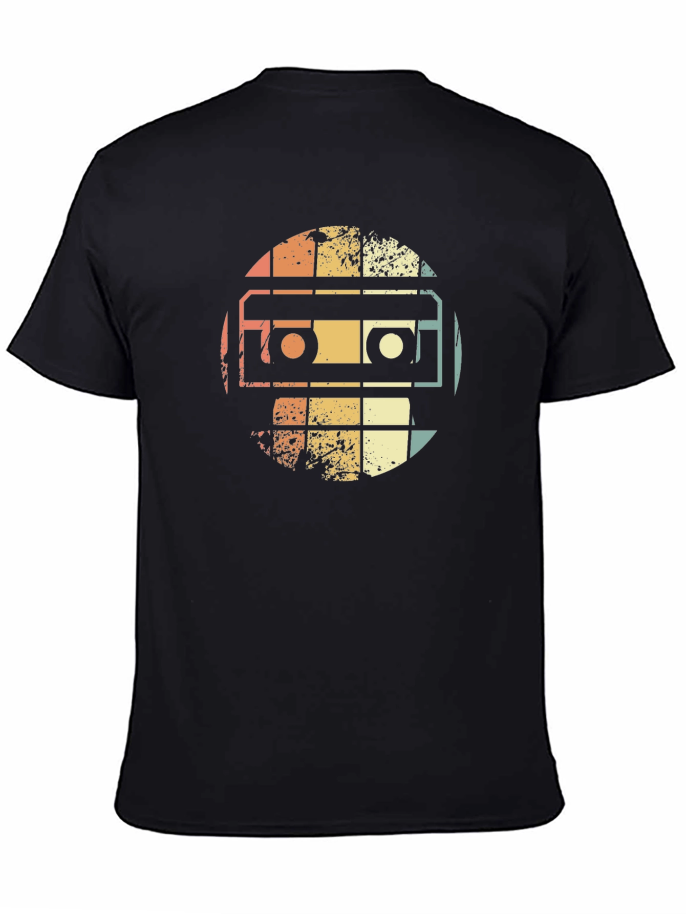 Black Retro Cassette Tape Graphic Tee view 4