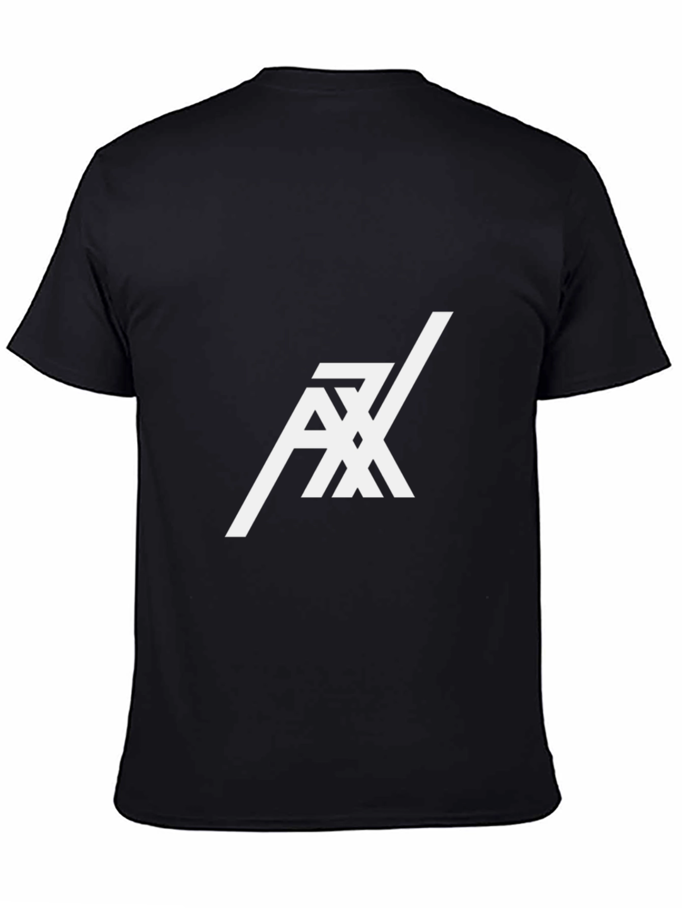 Black AX Stylish Graphic Tee - Black Cotton Blend view 4