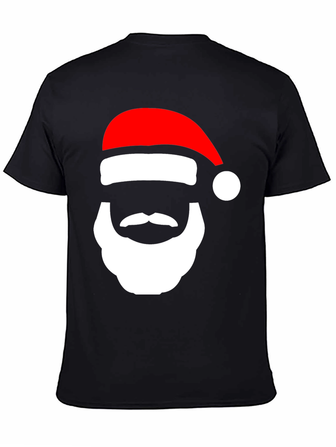 Festive Santa Face Graphic Tee - Holiday Cheer! - 4