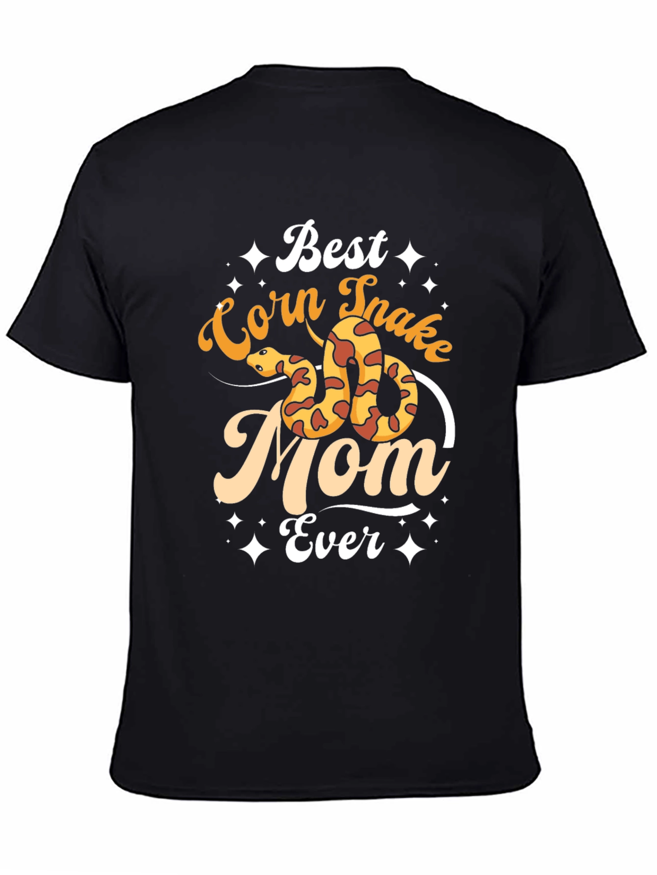 Black Best Corn Snake Mom Ever T-Shirt view 4