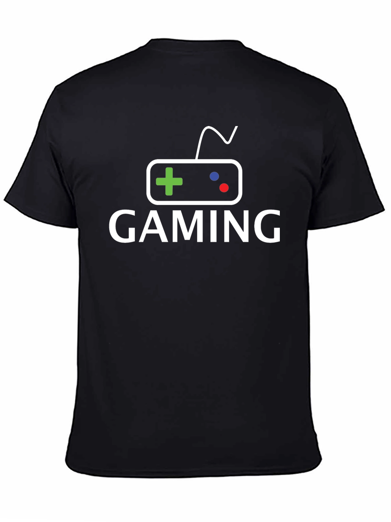 Black Gaming Controller T-Shirt - Black view 4