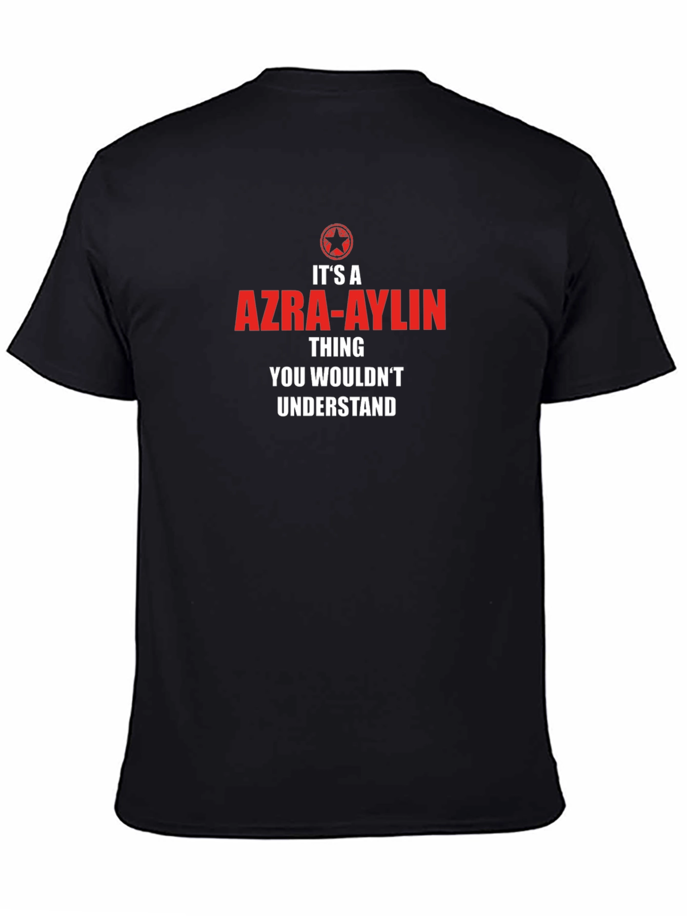 Black Azra-Aylin Thing T-Shirt - Unique Gift Idea view 4