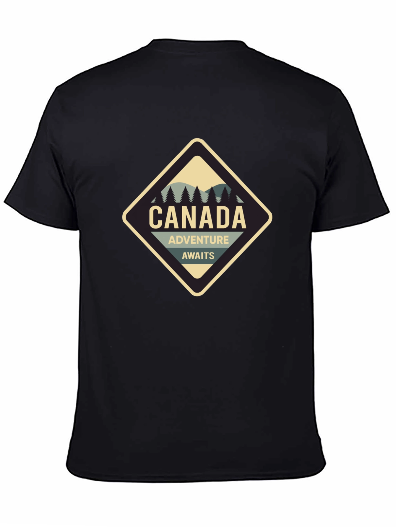 Black Canada Adventure Awaits Graphic T-Shirt view 4