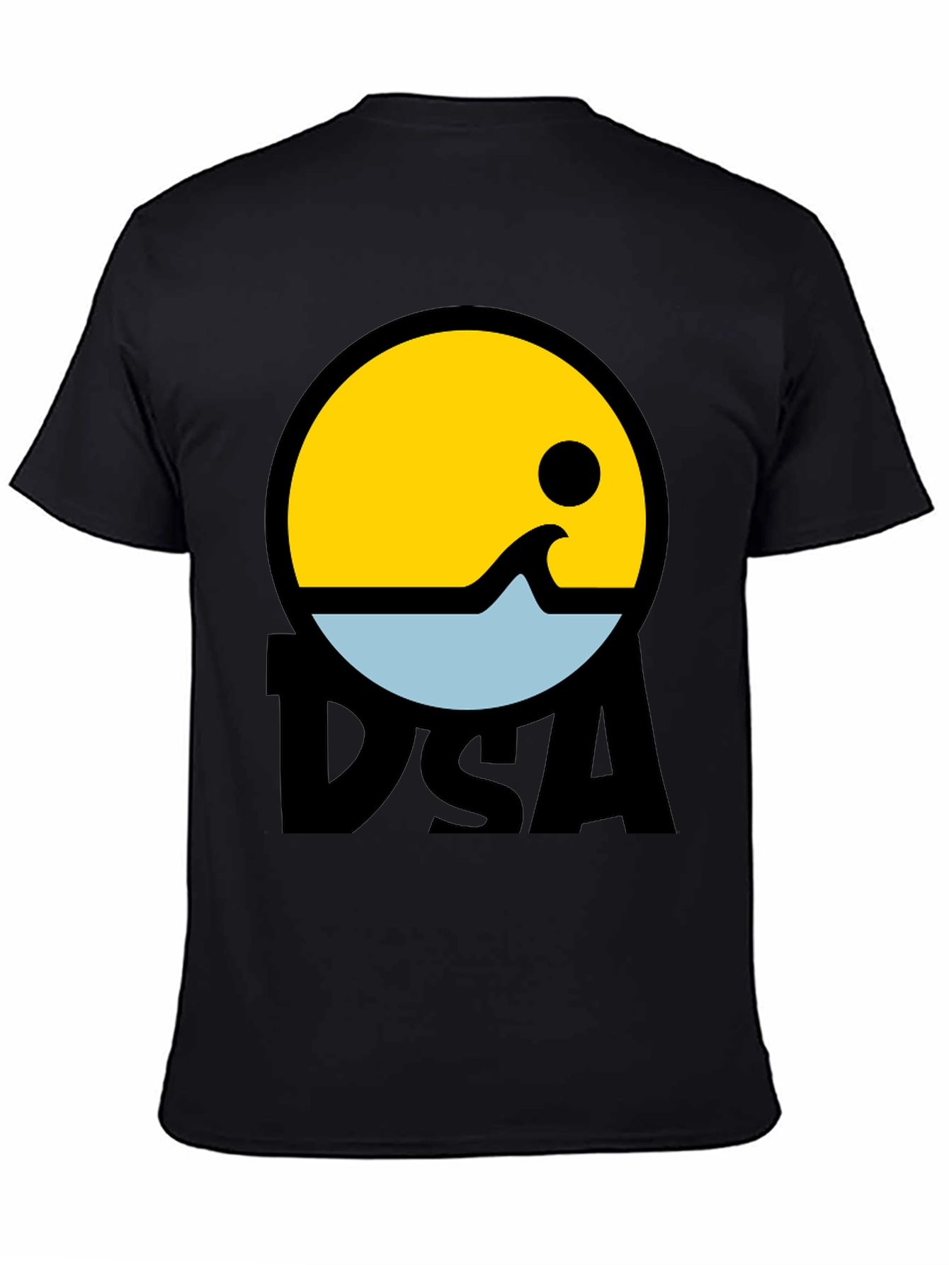 Black DSA Graphic Tee - Retro Style view 4